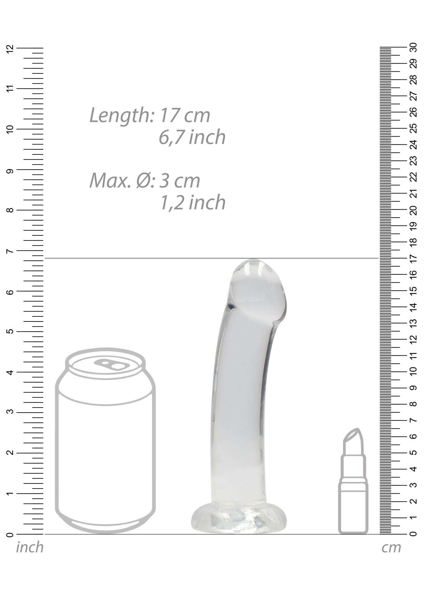Non Realistic Dildo With Suction Cup - 6,7""""/ 17 Cm