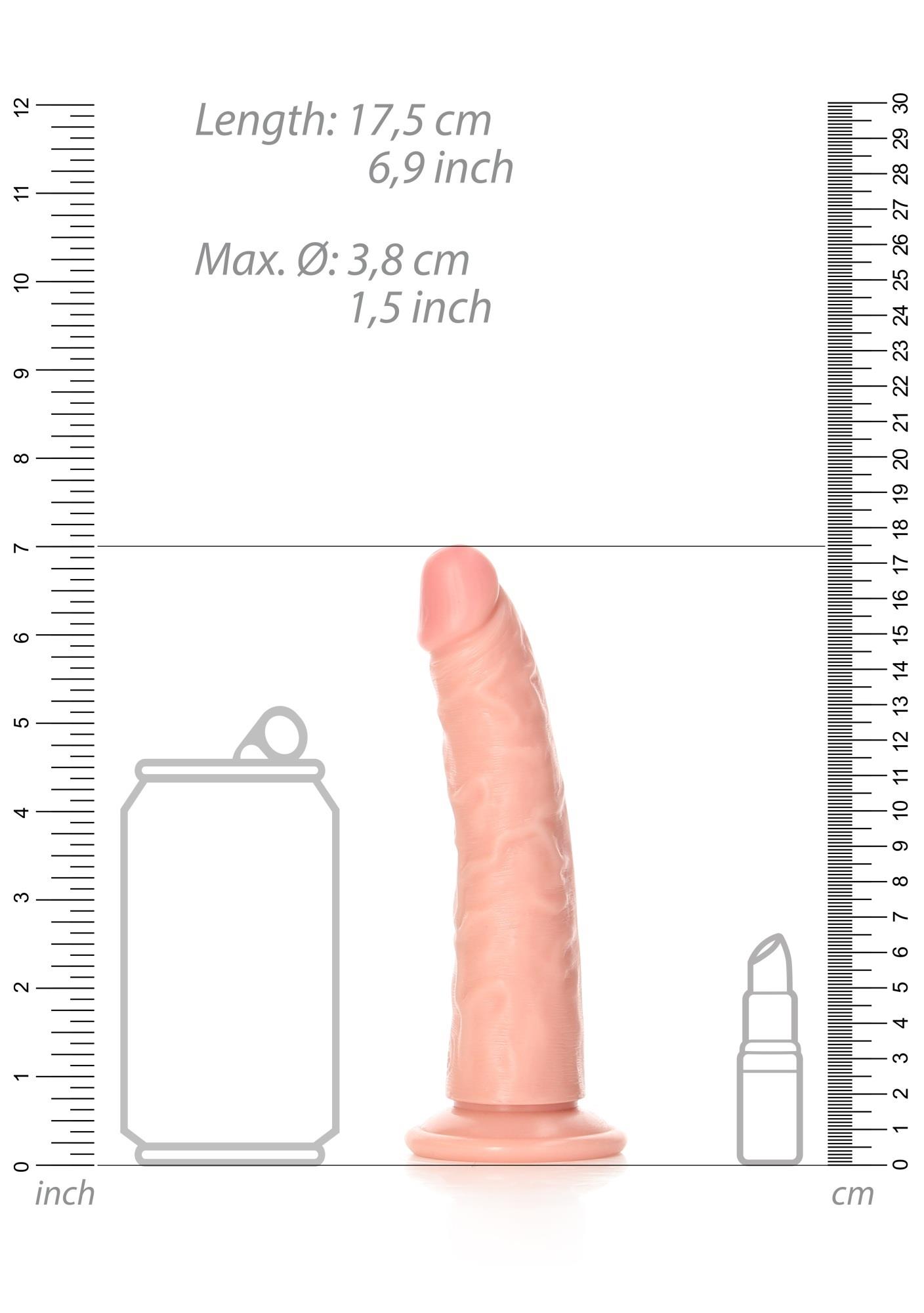 Slim Realistic Dildo With Suction Cup - 6""""/ 15,5 Cm