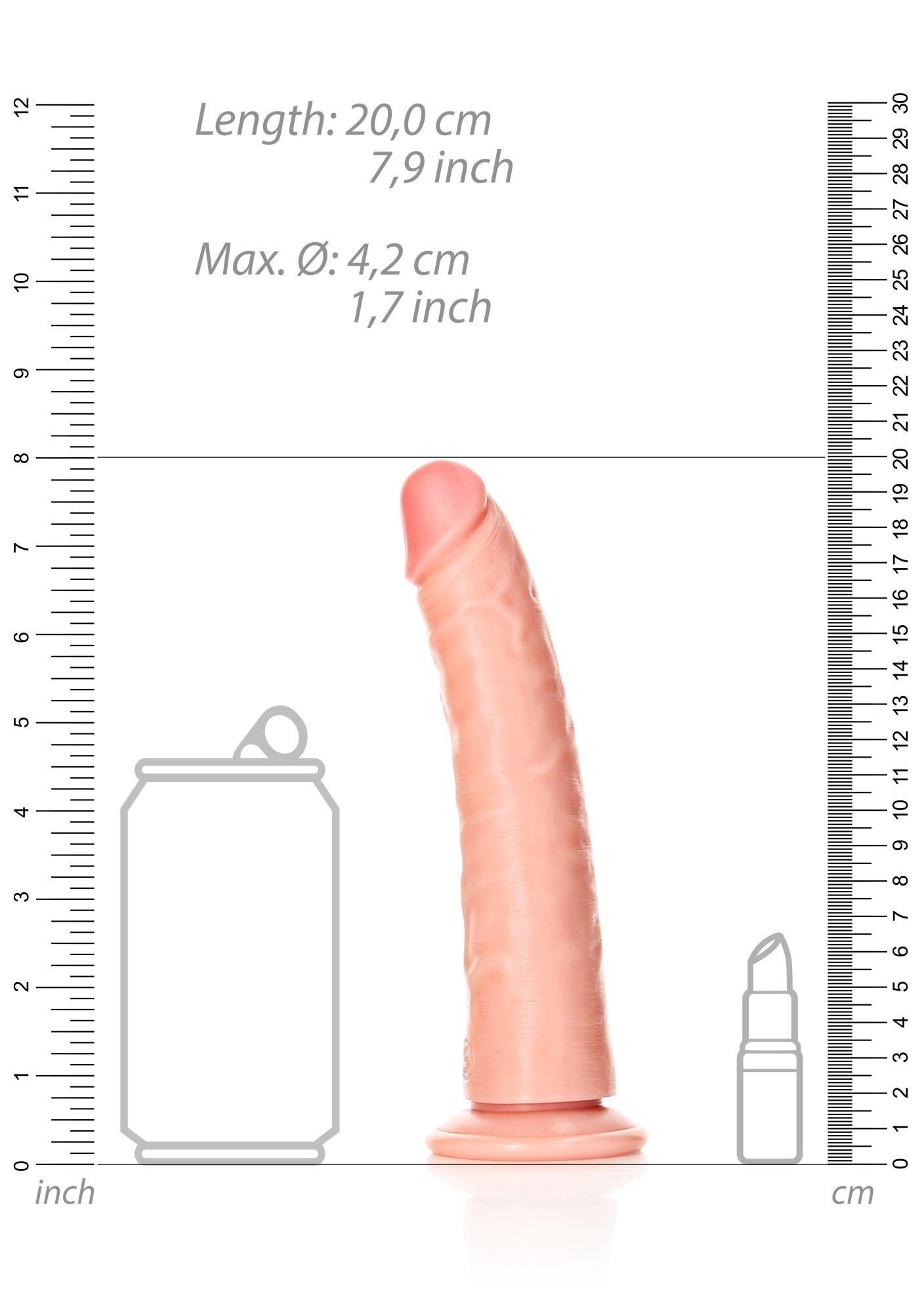 Slim Realistic Dildo With Suction Cup - 7""""/ 18 Cm