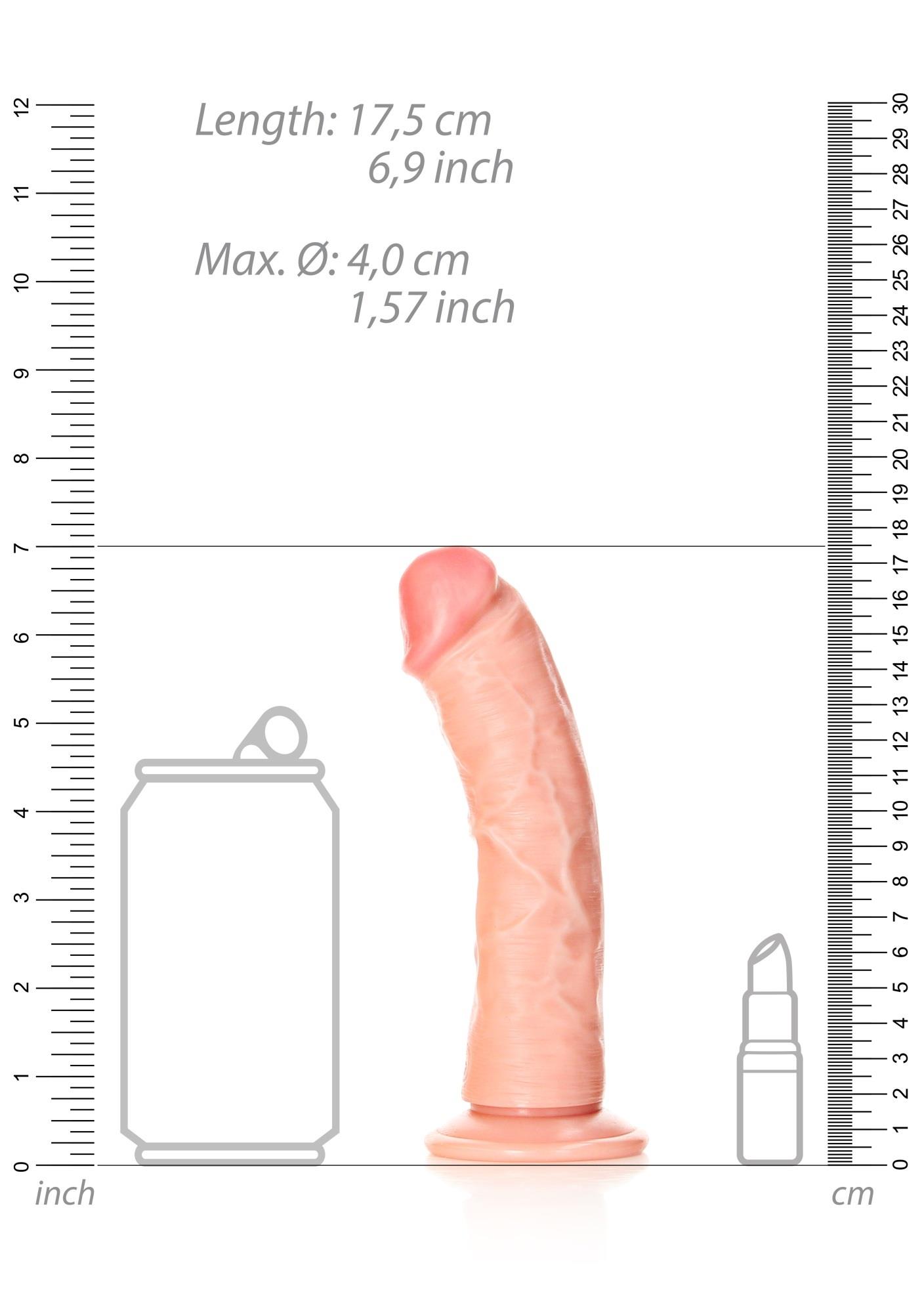 Curved Realistic Dildo With Suction Cup - 6""""/ 15,5 Cm