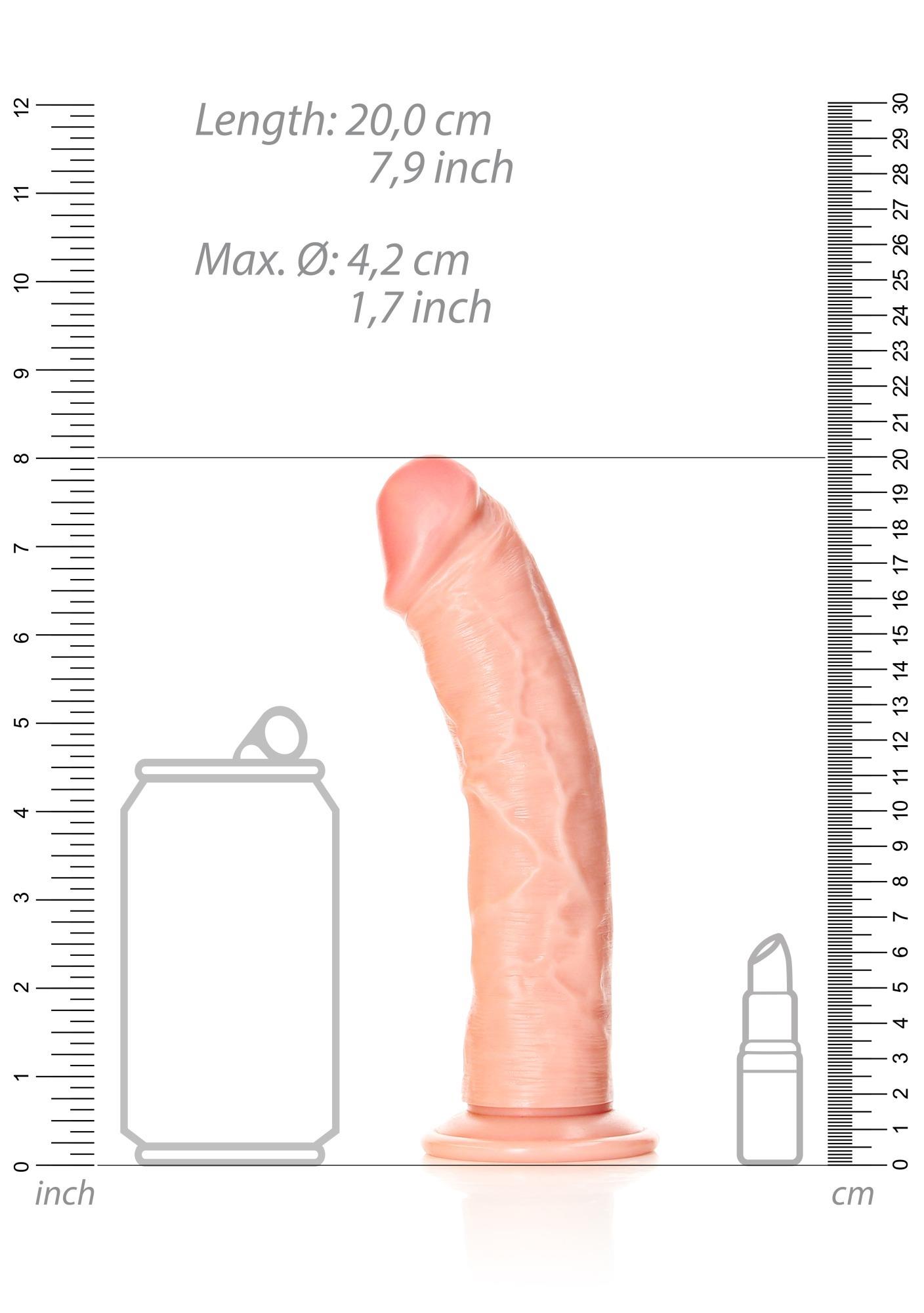 Curved Realistic Dildo With Suction Cup - 7""""/ 18 Cm