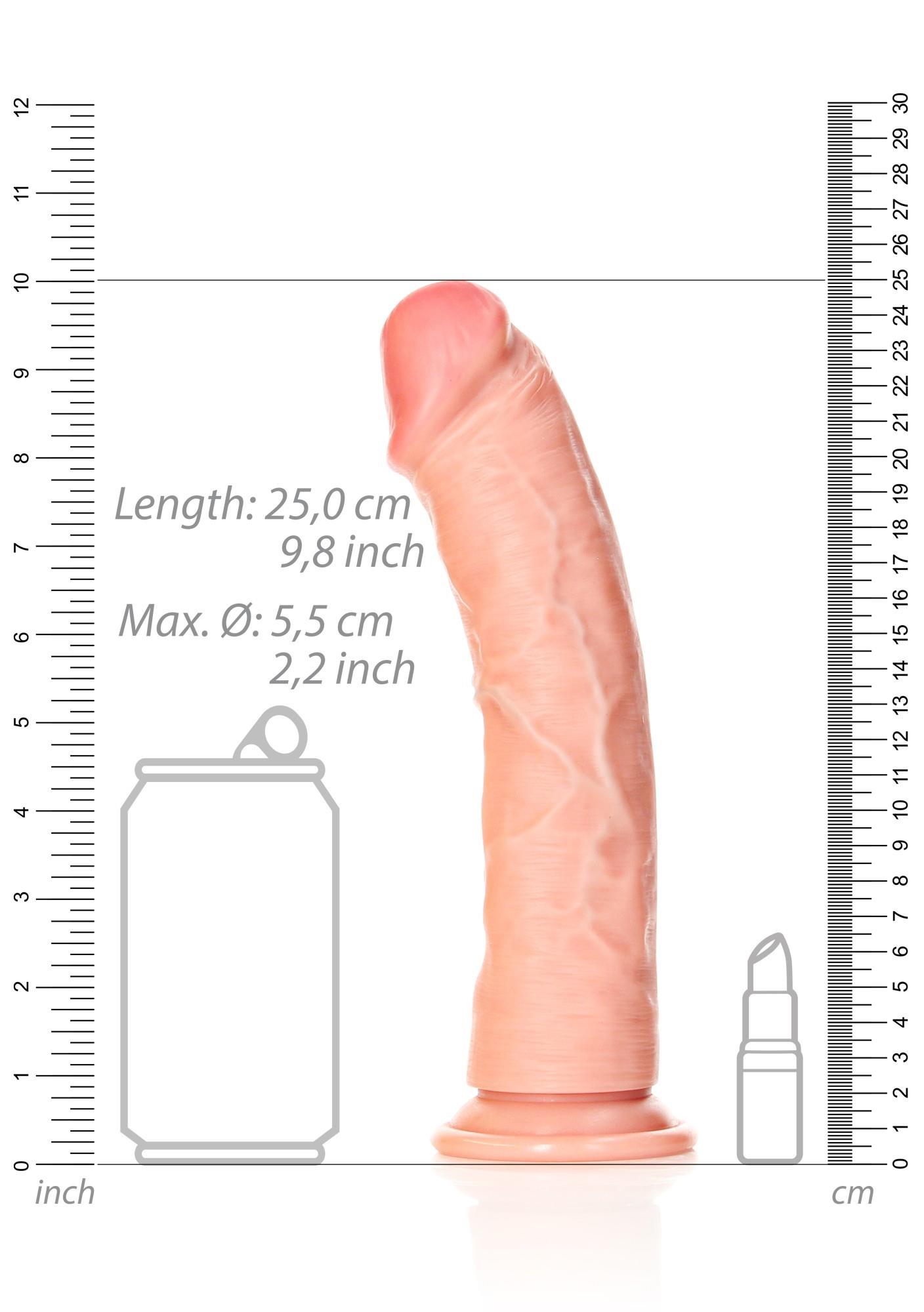 Curved Realistic Dildo With Suction Cup - 9""""/ 23 Cm