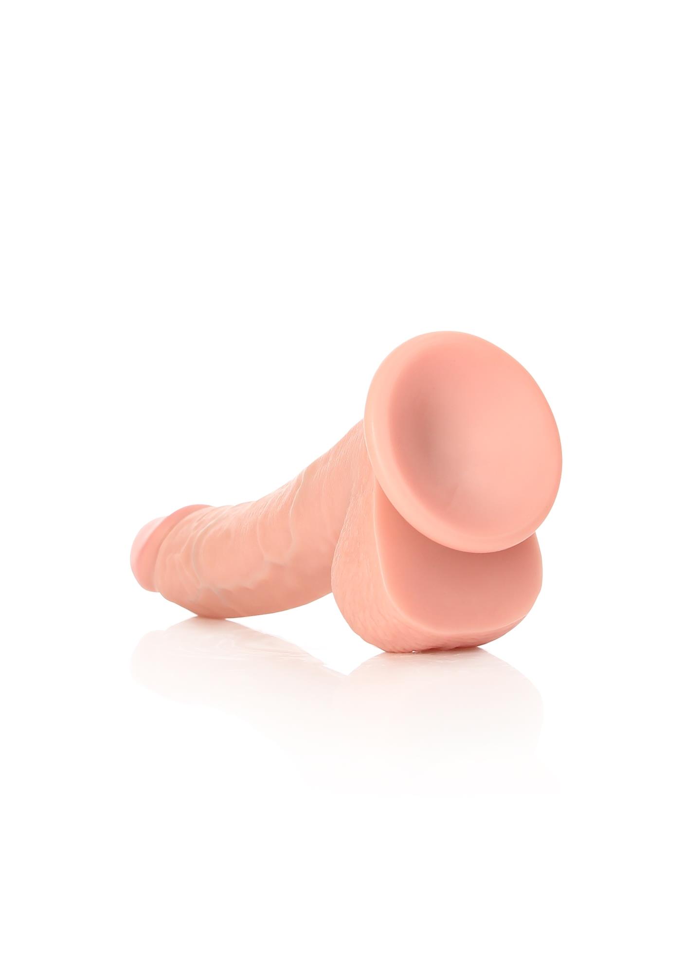 Curved Realistic Dildo  Balls  Suction Cup - 8""""/ 20,5 Cm