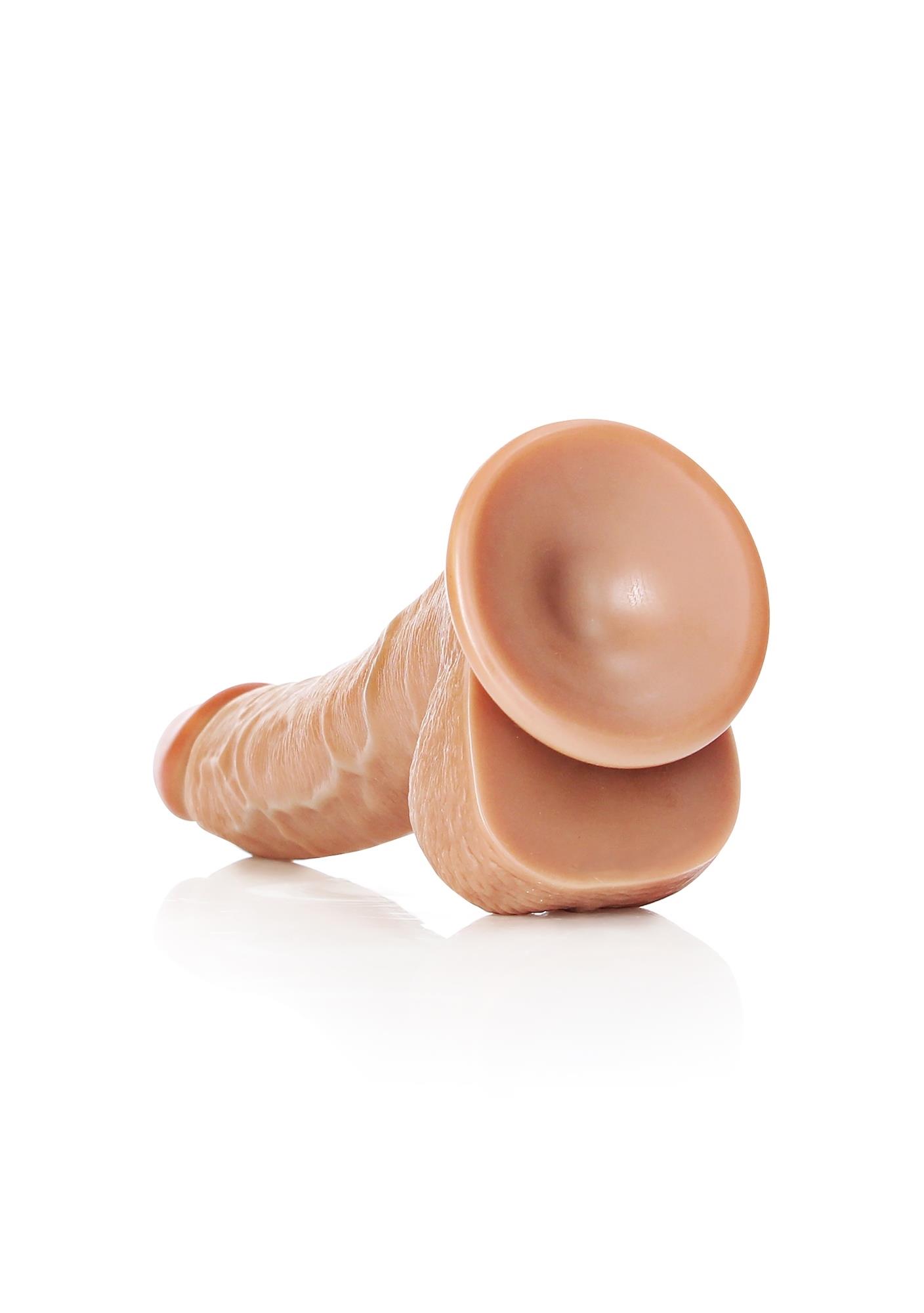 Curved Realistic Dildo  Balls  Suction Cup - 8""""/ 20,5 Cm