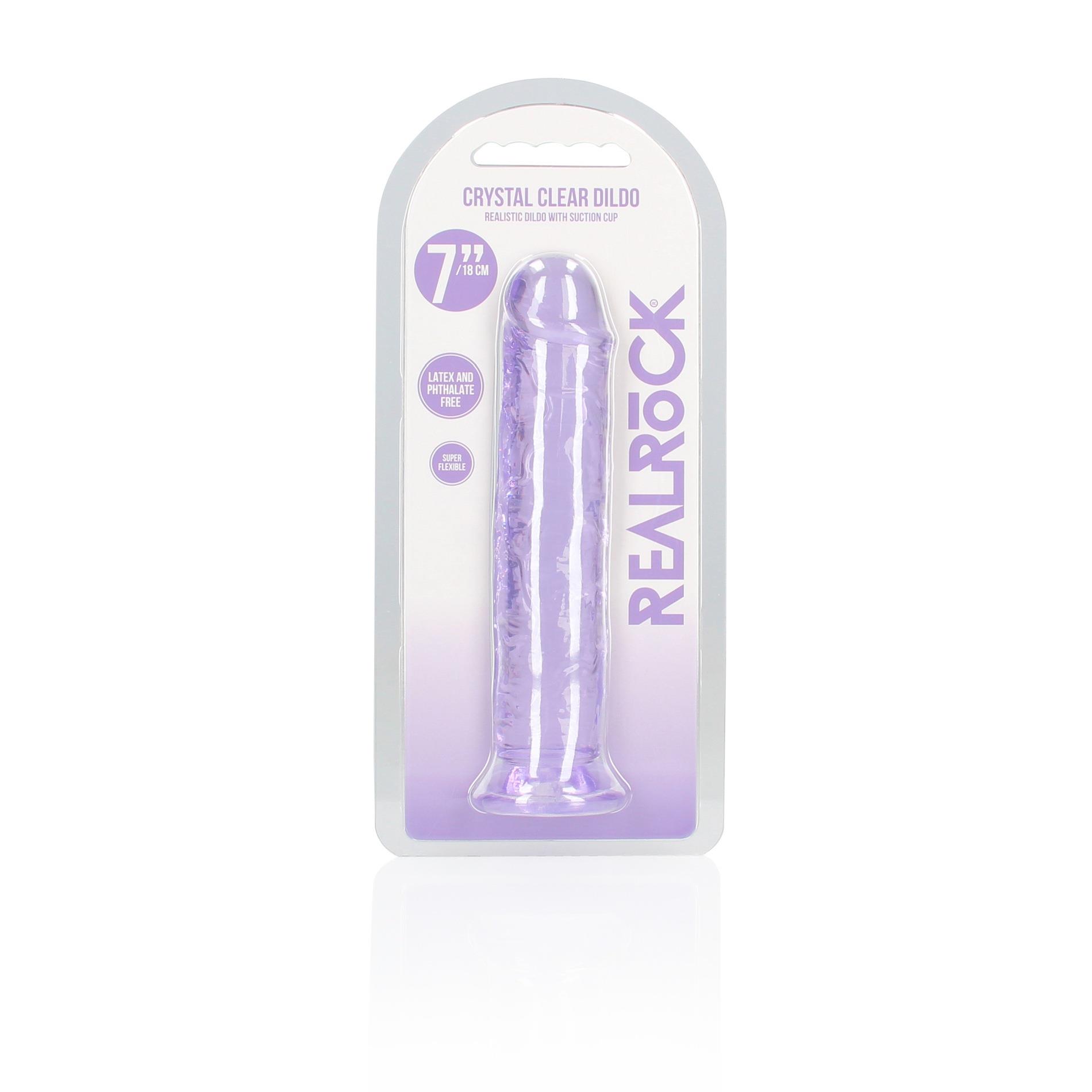 Straight Realistic Dildo With Suction Cup - 7'' / 18
