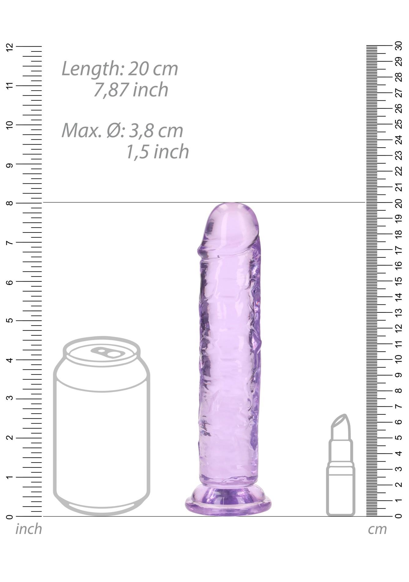 Straight Realistic Dildo With Suction Cup - 7'' / 18