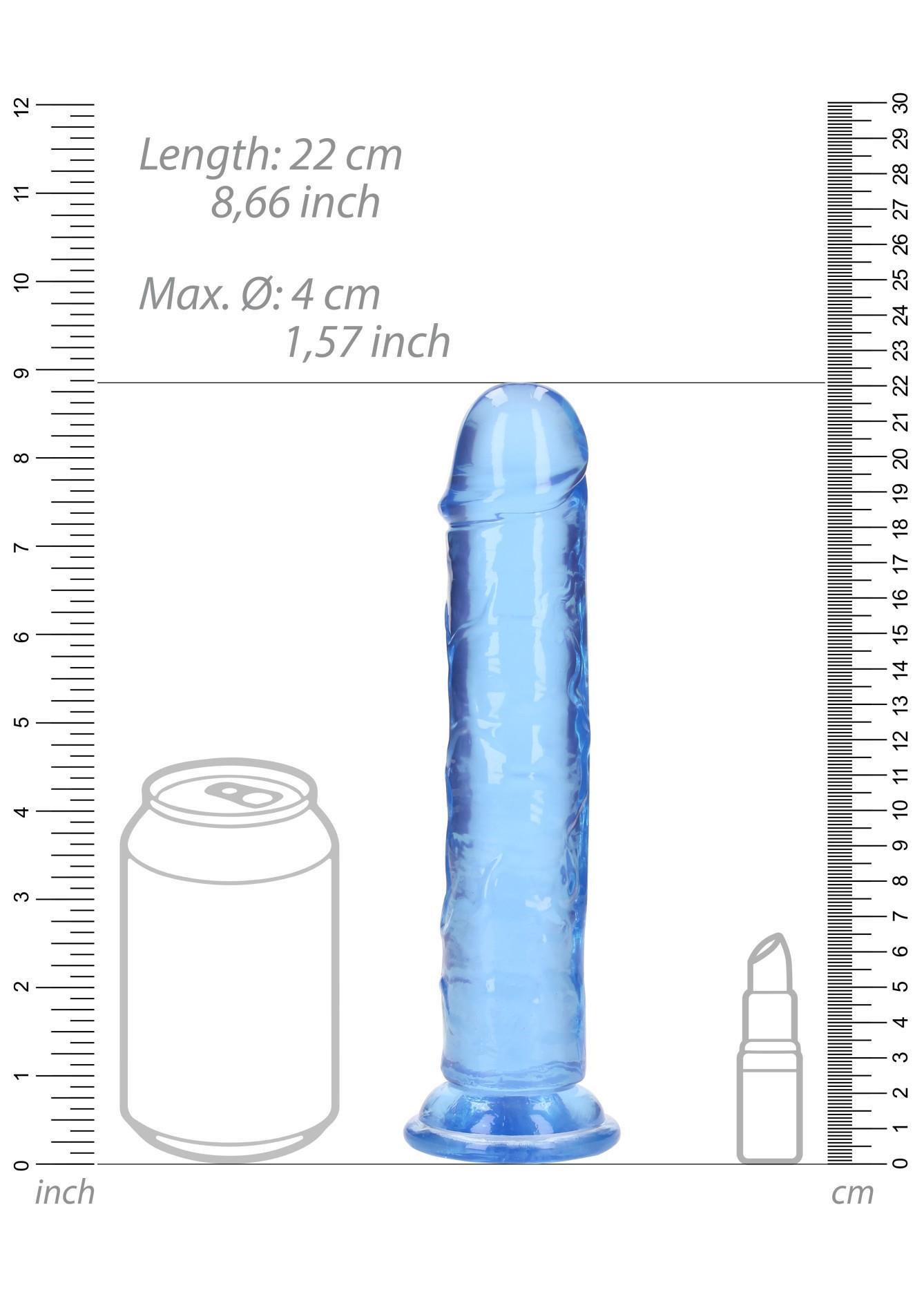 Straight Realistic Dildo With Suction Cup - 8'' / 20