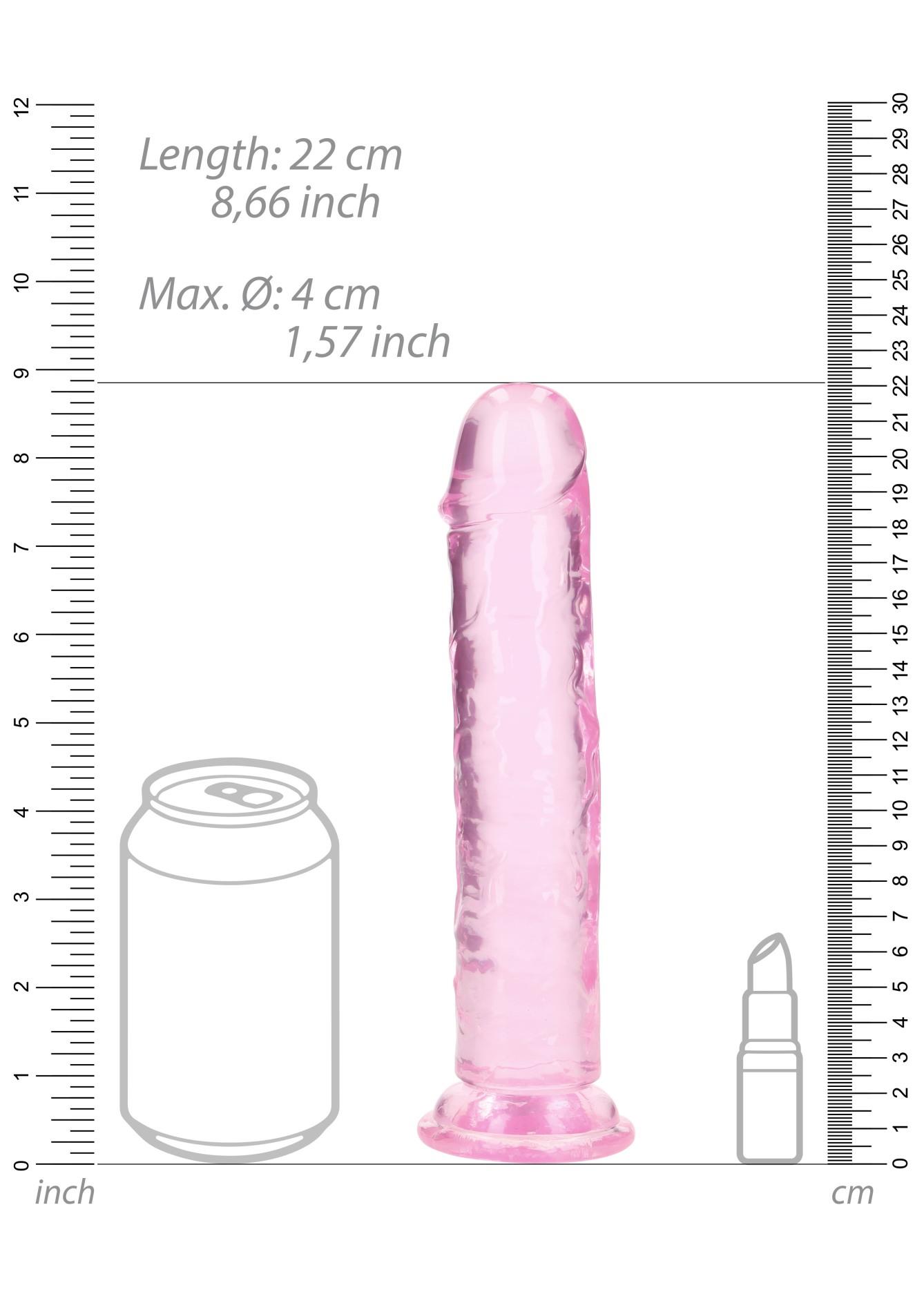 Straight Realistic Dildo With Suction Cup - 8'' / 20