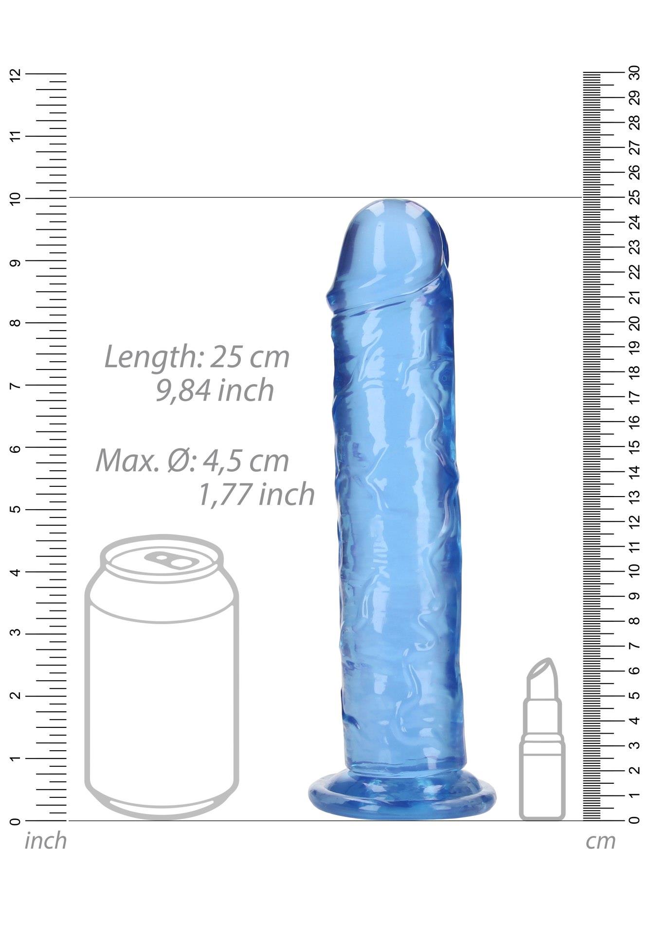 Straight Realistic Dildo With Suction Cup - 9'' / 23