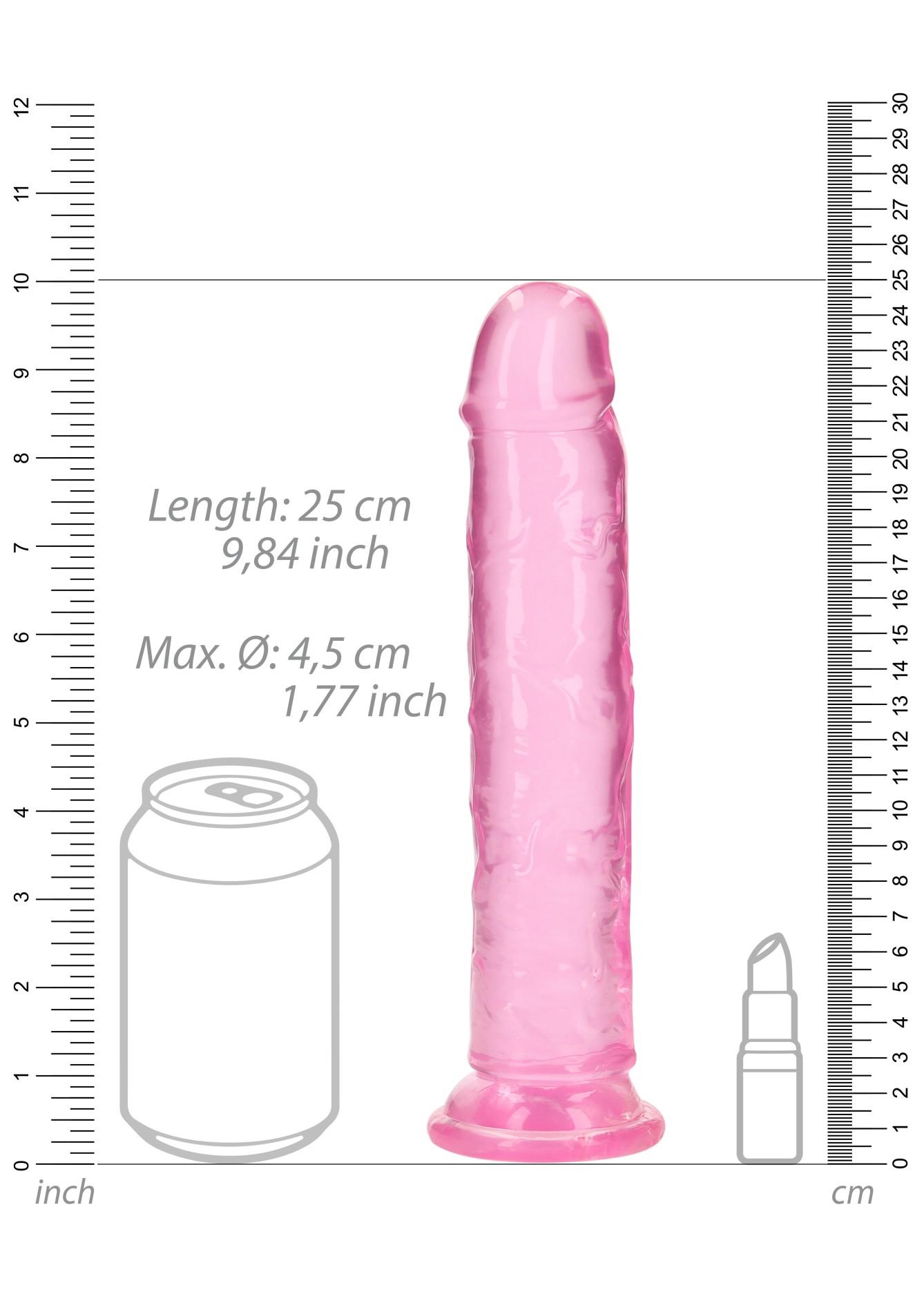 Straight Realistic Dildo With Suction Cup - 9'' / 23