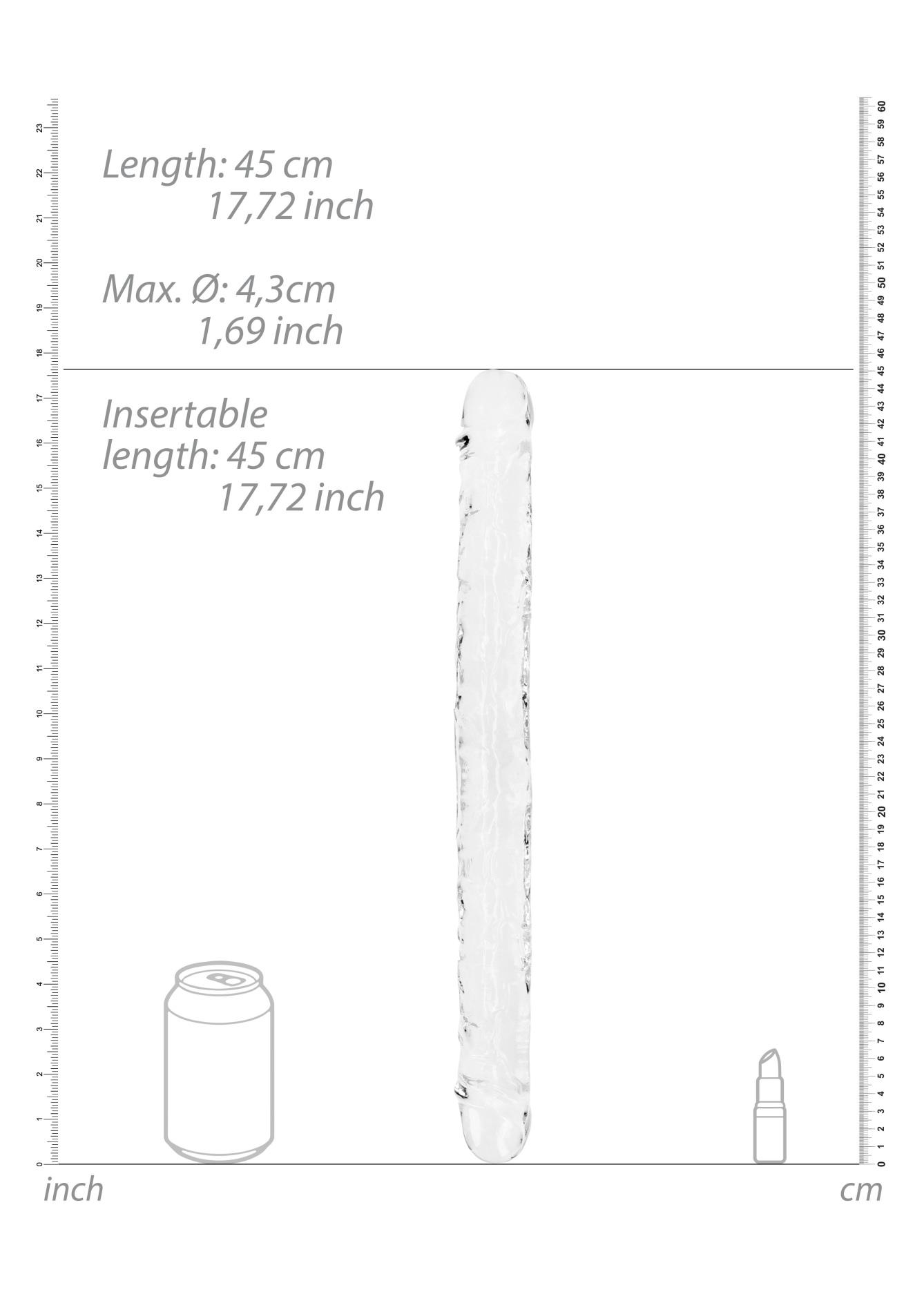 Realistic Double Dong - 18'' / 45 Cm