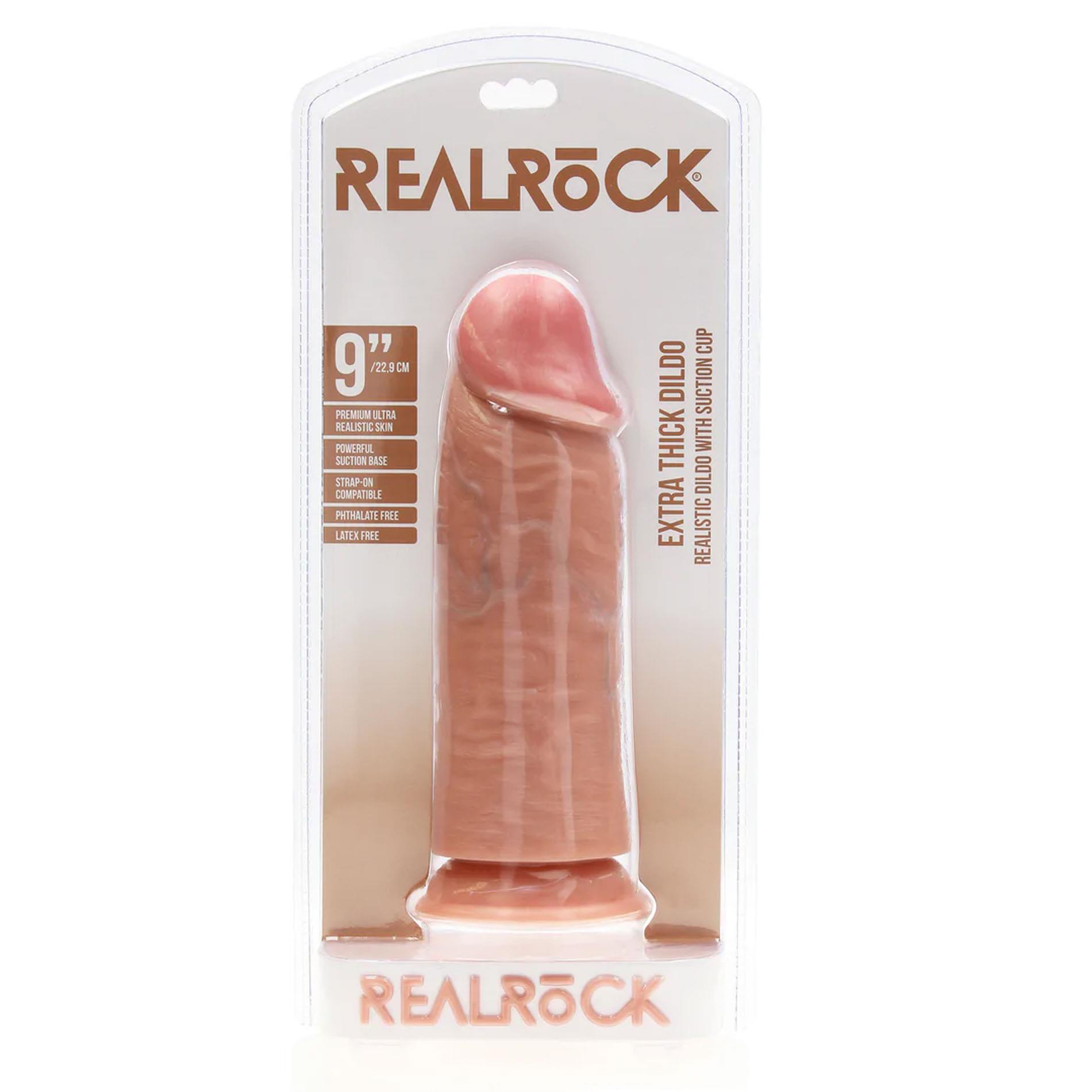 Extra Thick Straight Without Balls 23 Cm - Flesh
