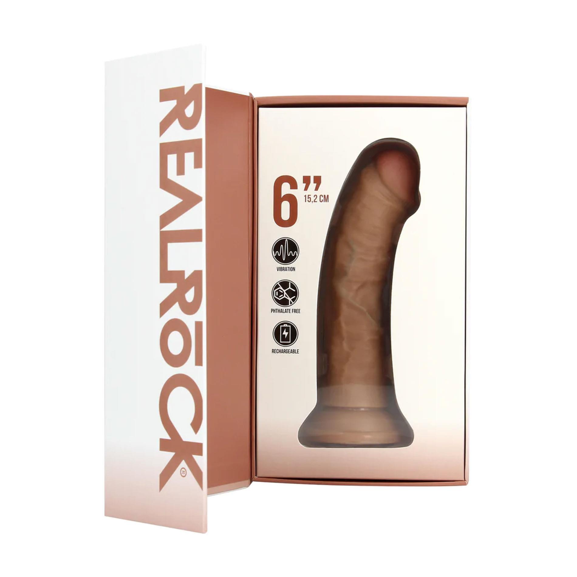 Vibrating Regular Curved Cock - 15,5 Cm - Tan