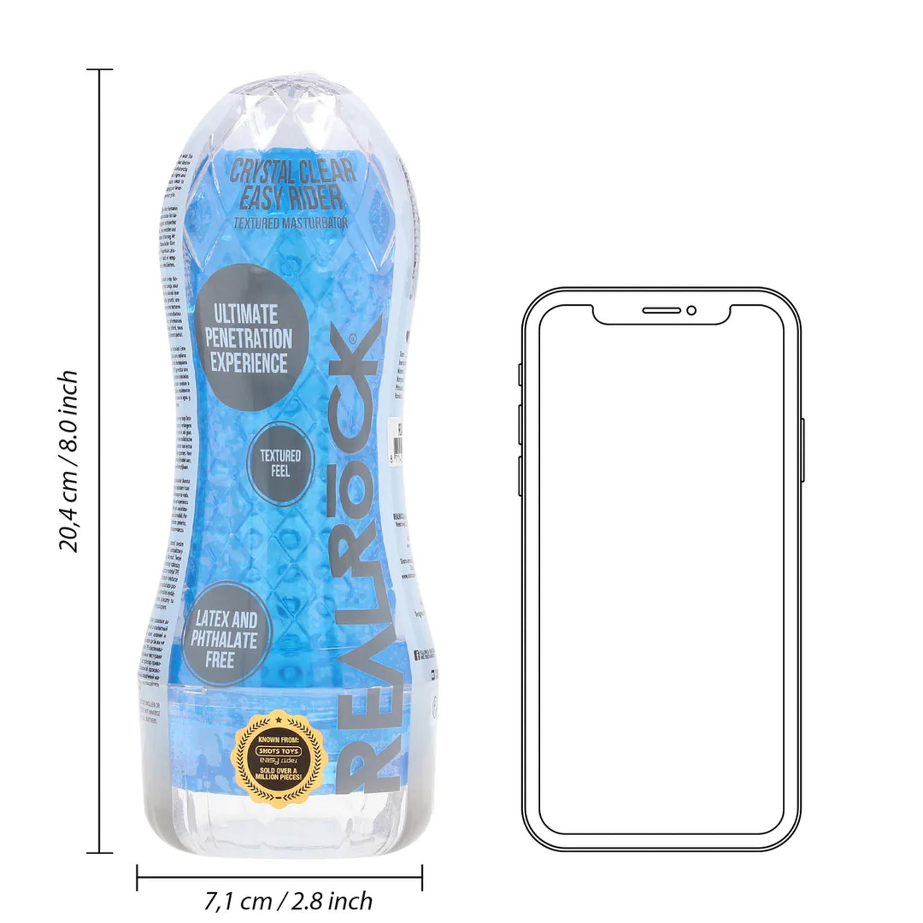 Easy Rider - Textured Masturbator - Blue