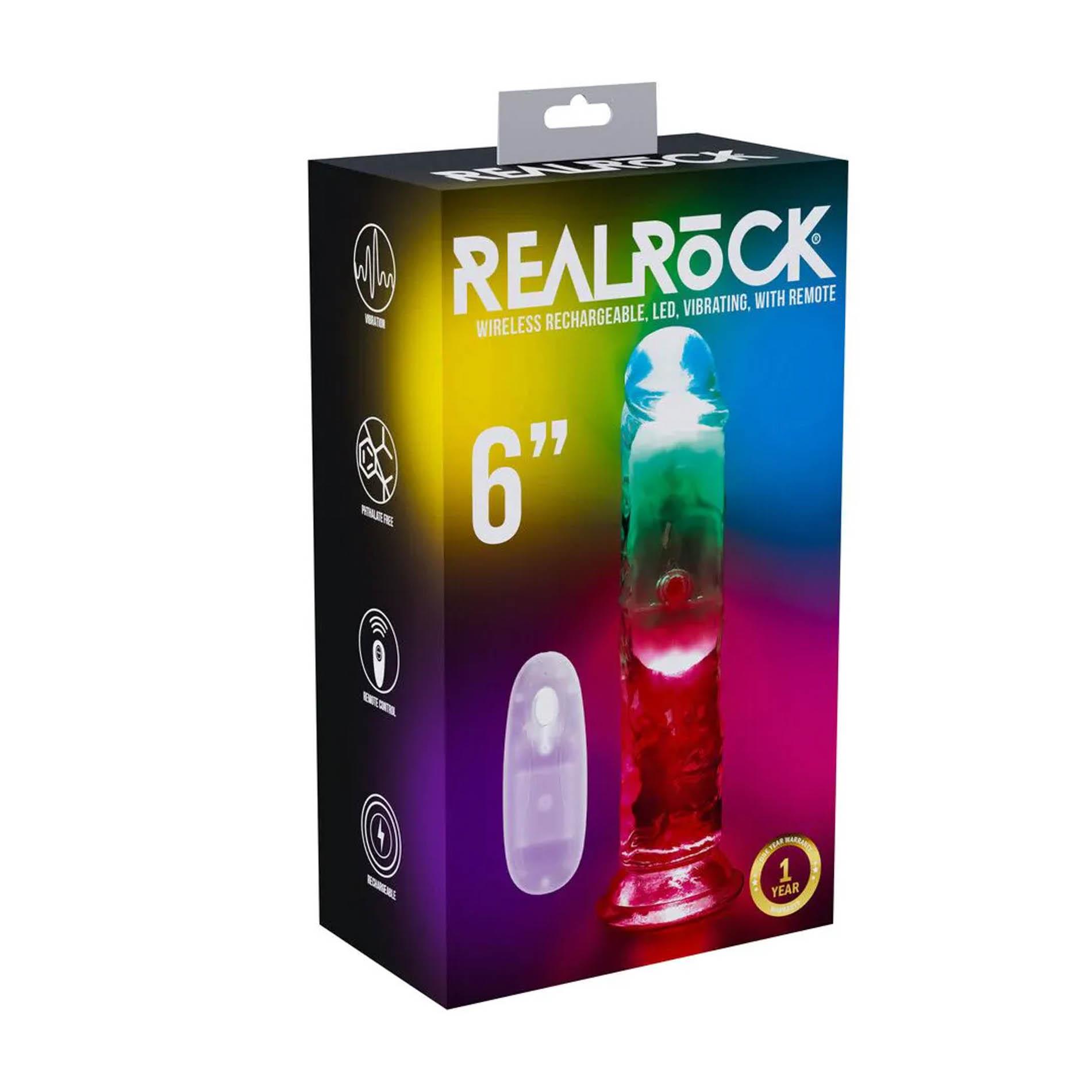 Led Vibrating Straight Cock - 15 Cm - Transparent