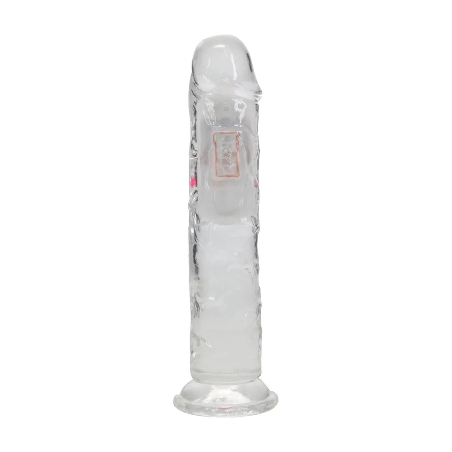 Led Vibrating Straight Cock - 18 Cm - Transparent