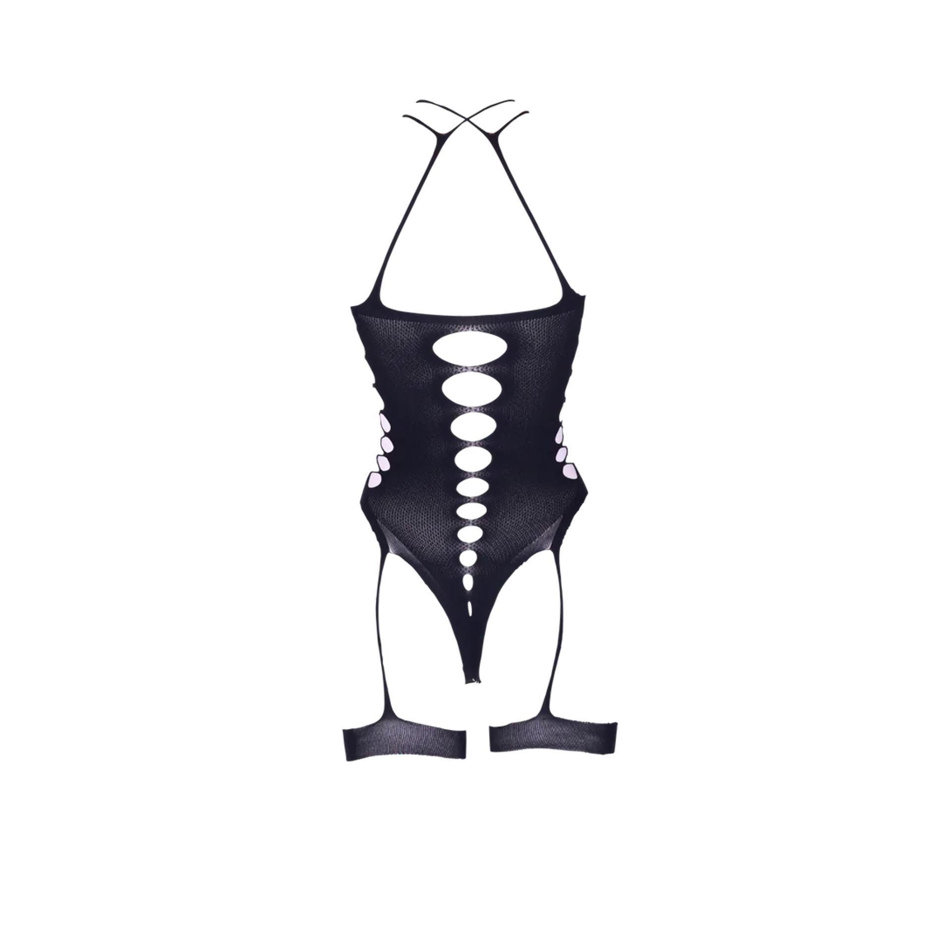 Metis Xvi - Body With Garters And Crossed Neckline - One Size