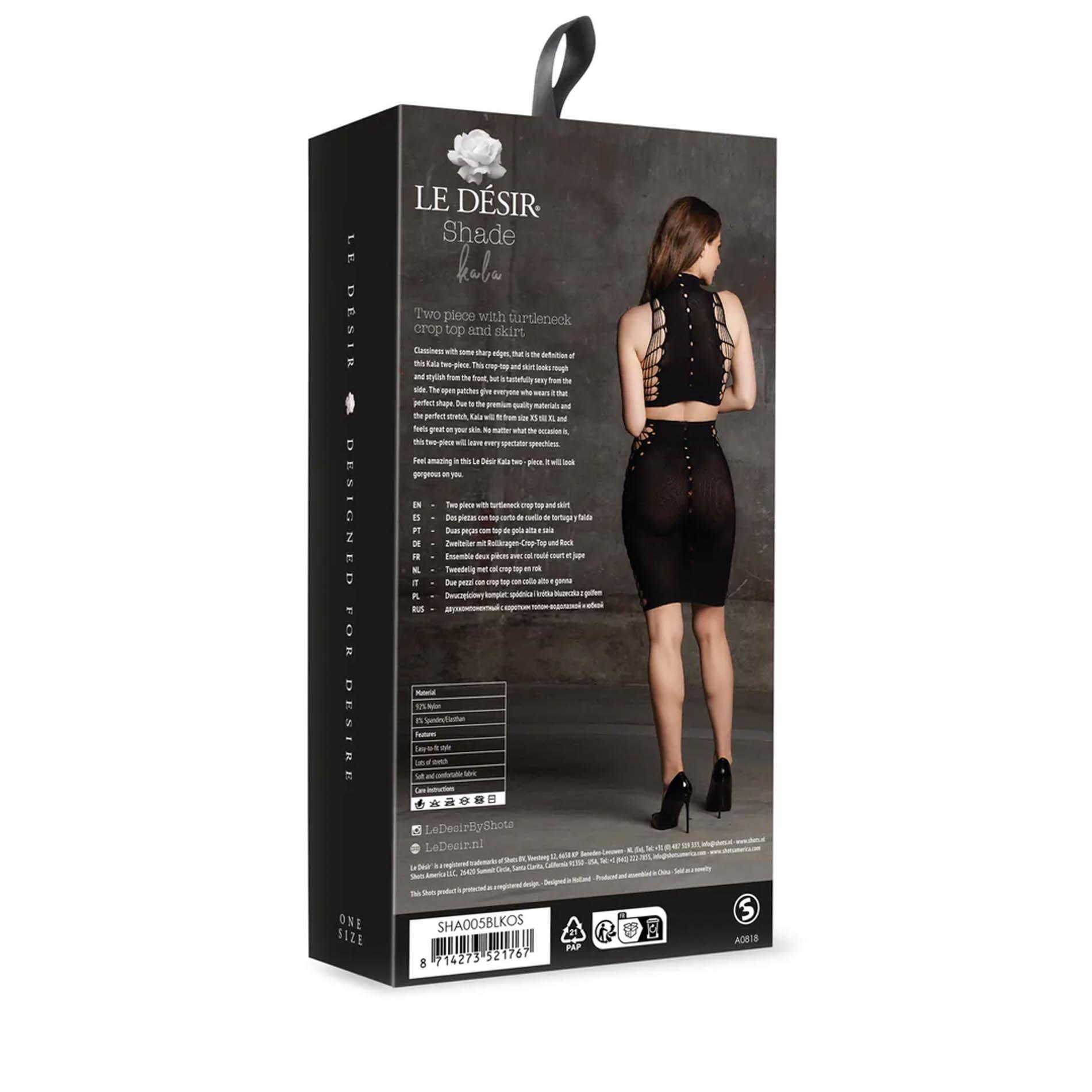 Kala Xxxvii - Two Piece With Turtleneck, Crop Top And Skirt - One Size