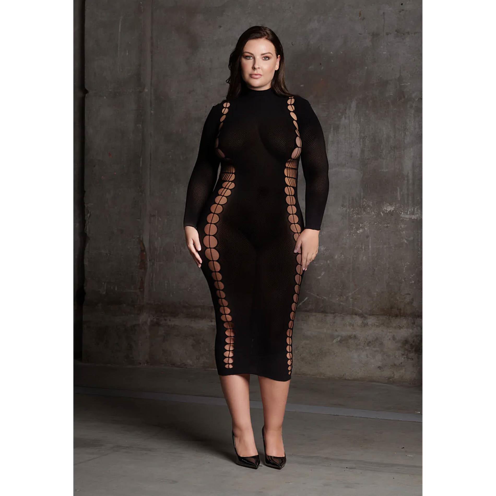 Carme Xi - Dress With Turtleneck - Plus Size