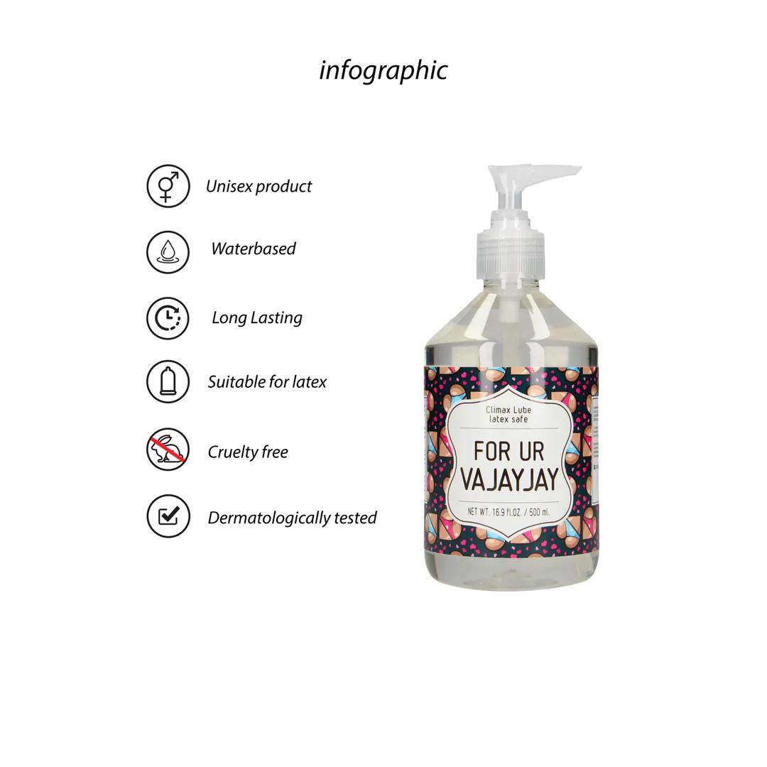 For Ur Vajayjay - Waterbased Lubricant - 500 Ml