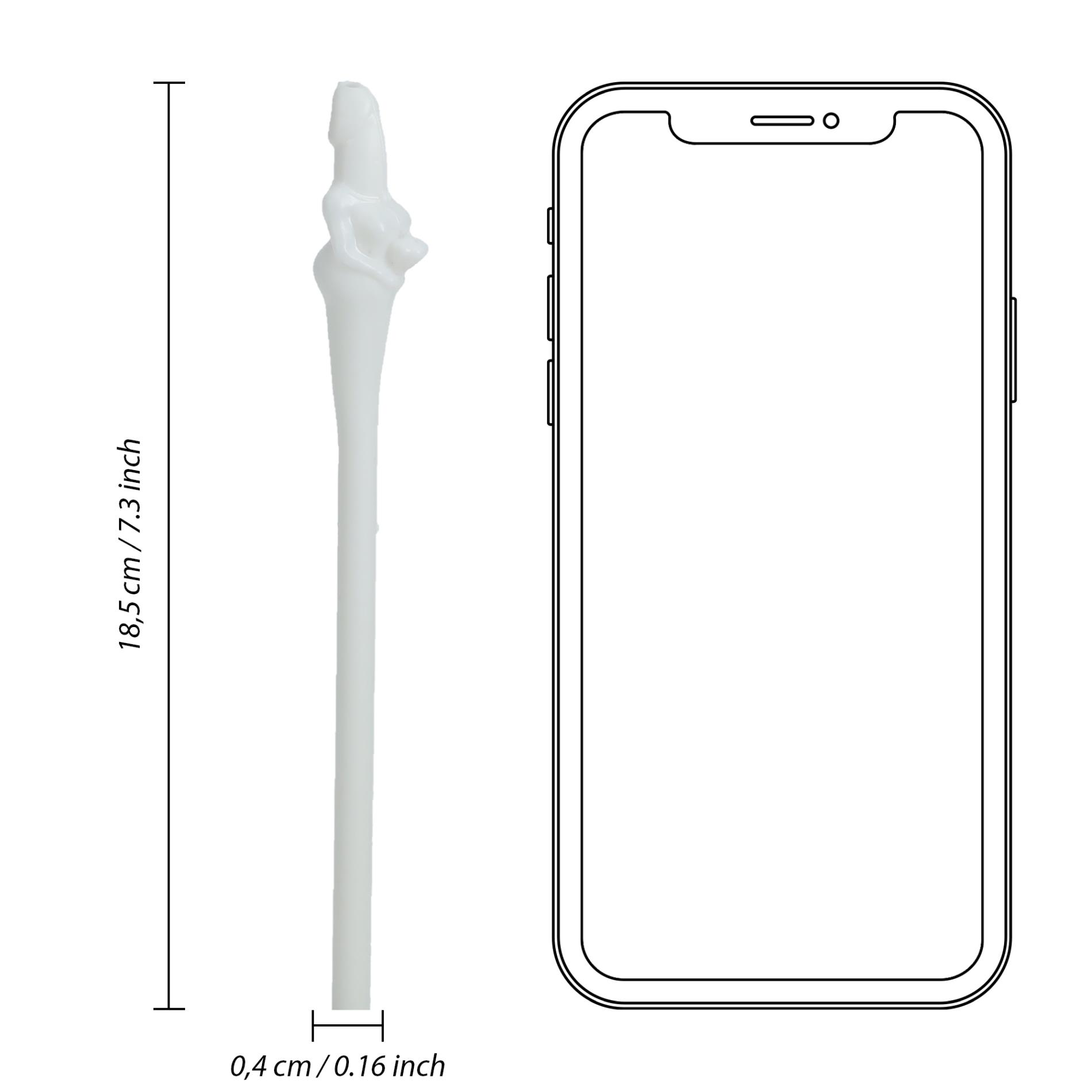 Bride Straws - White