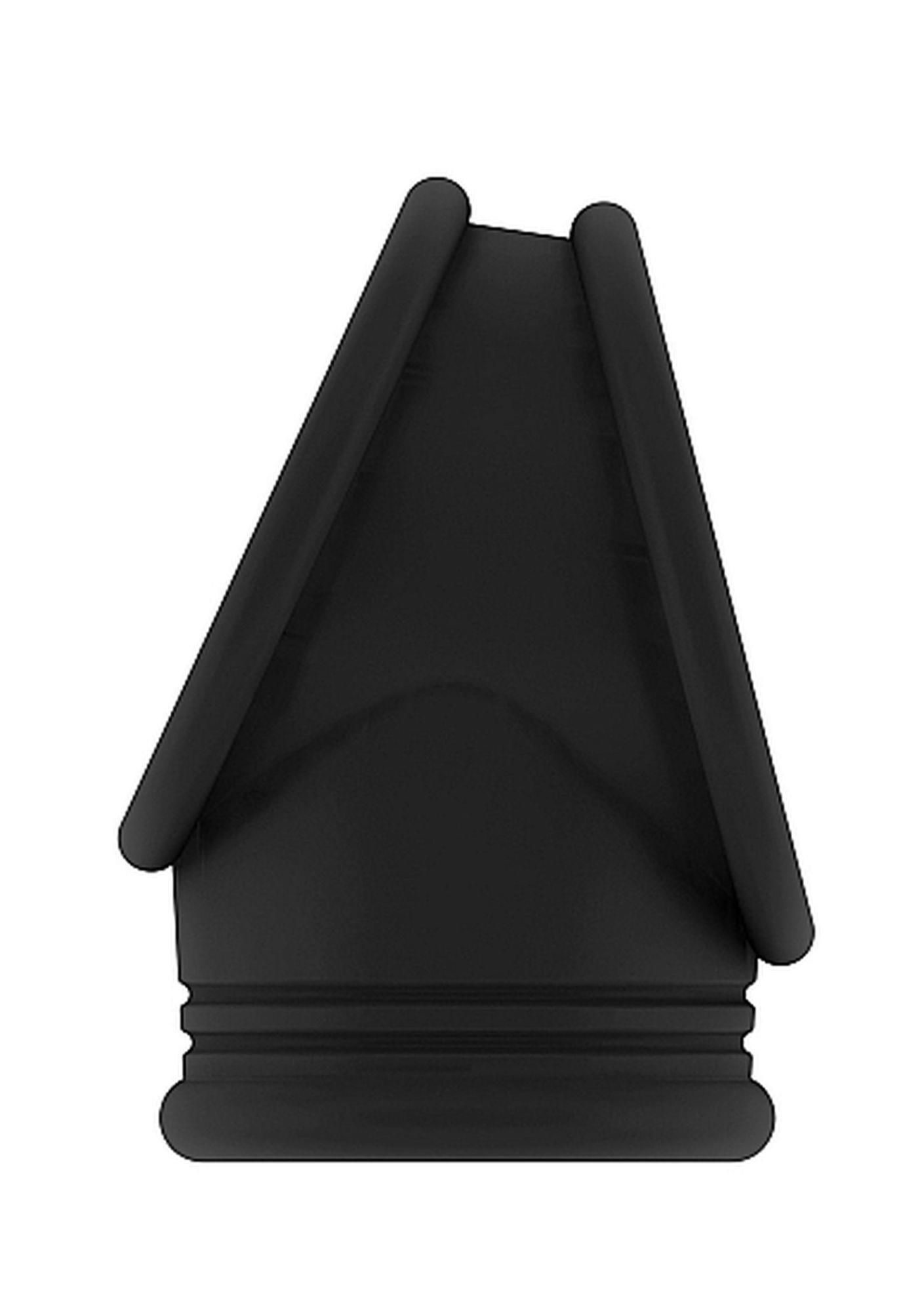 No.48 - Cockring With Ball Strap - Black