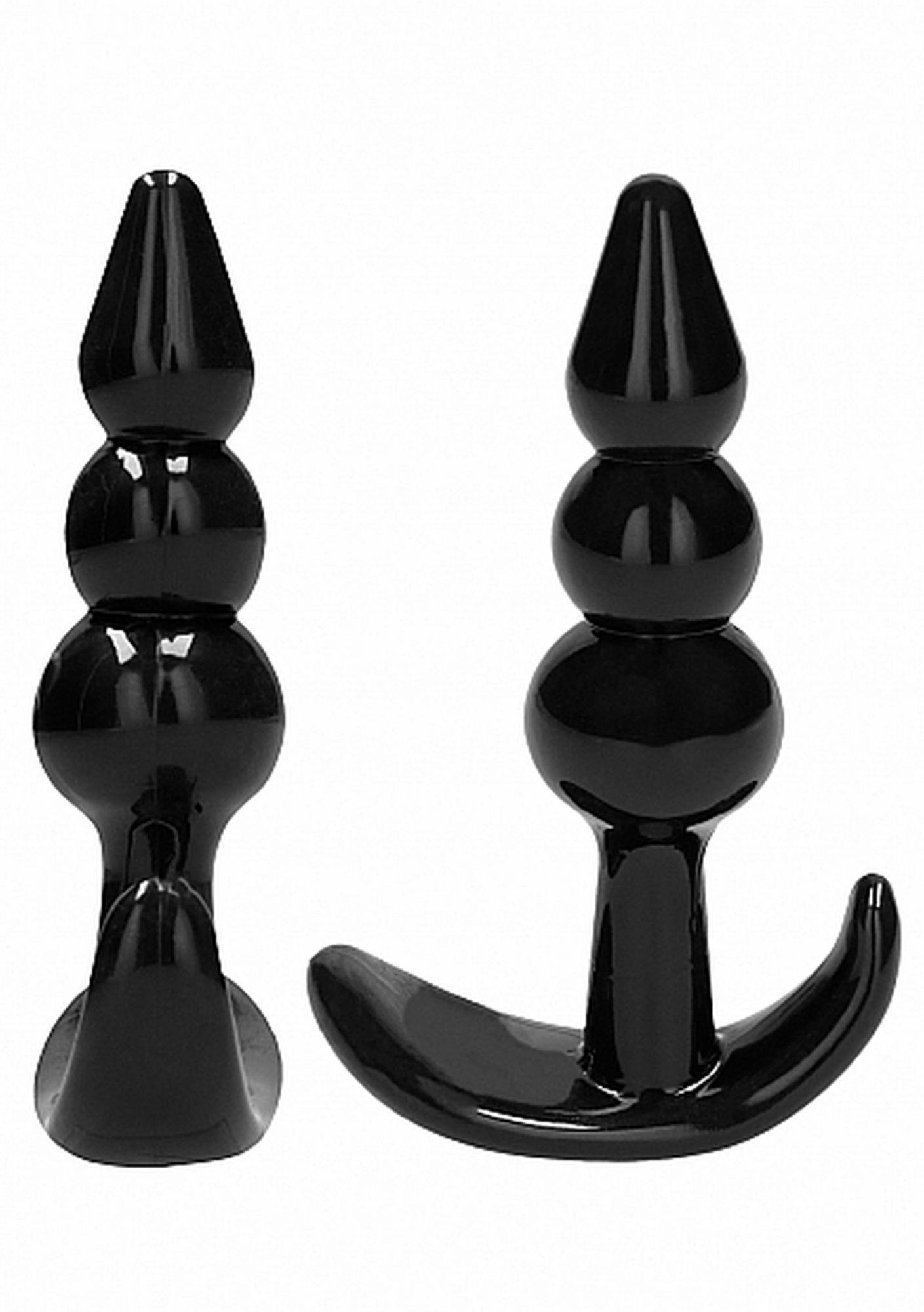 No. 80 - 4-Piece Butt Plug Set - Black