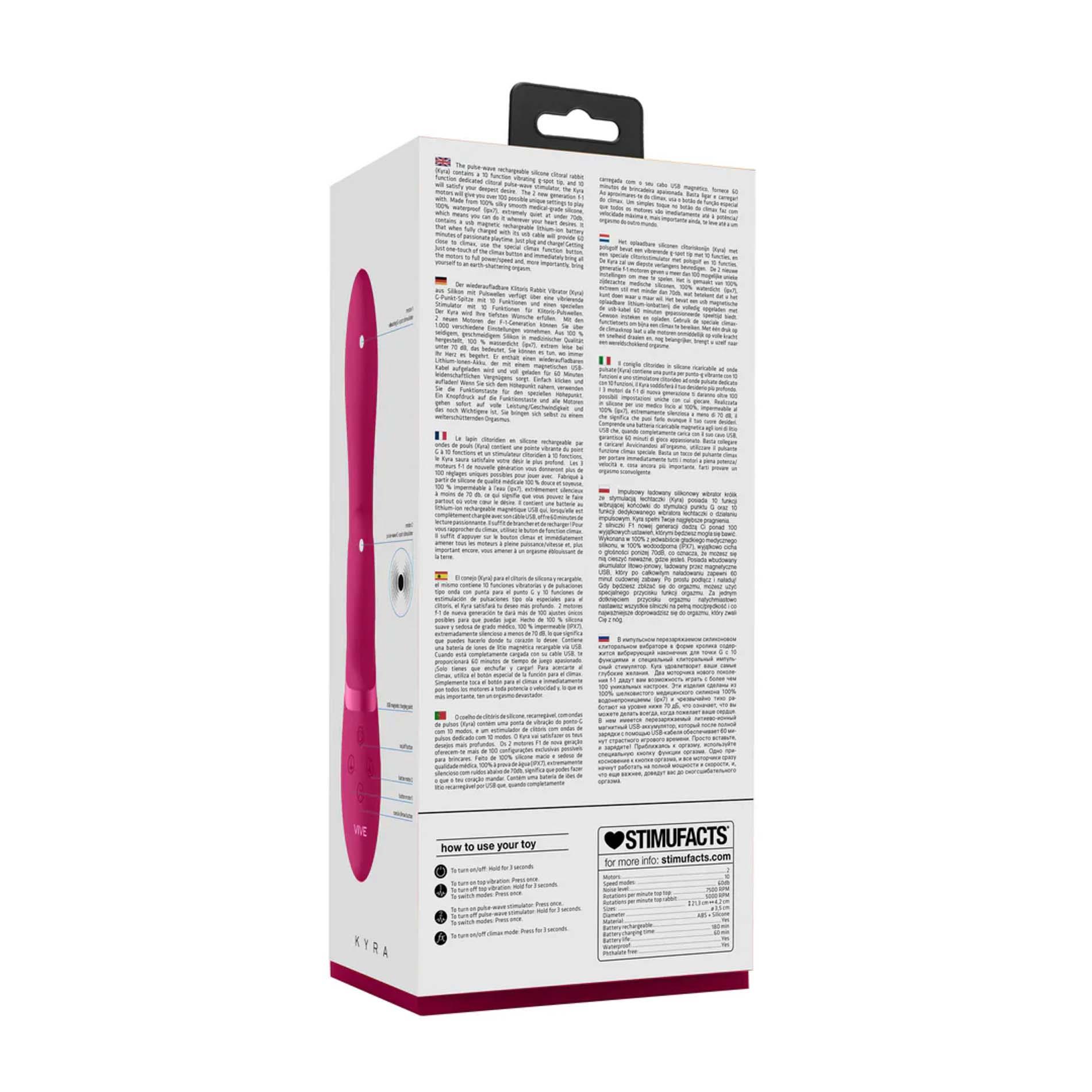 Kyra - Pulse Clitoral Rabbit - Pink