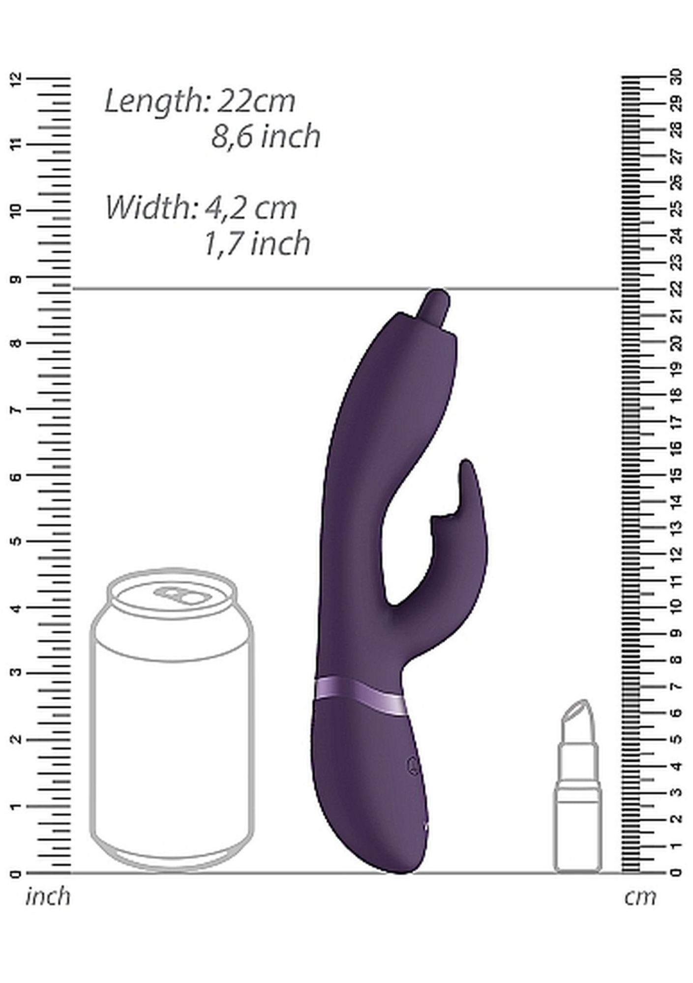 Wibrator Nilo - Pinpoint Rotating G-Spot Rabbit - Purple