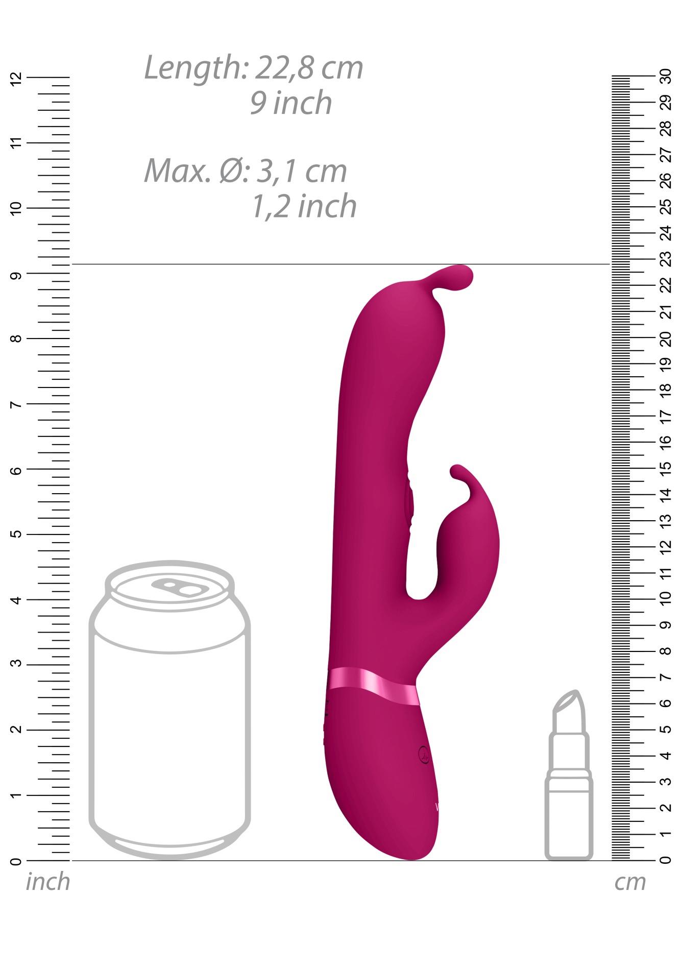 Gada - Vibrating Bunny Ear G-Spot Rabbit With Pulse Wave Shaft