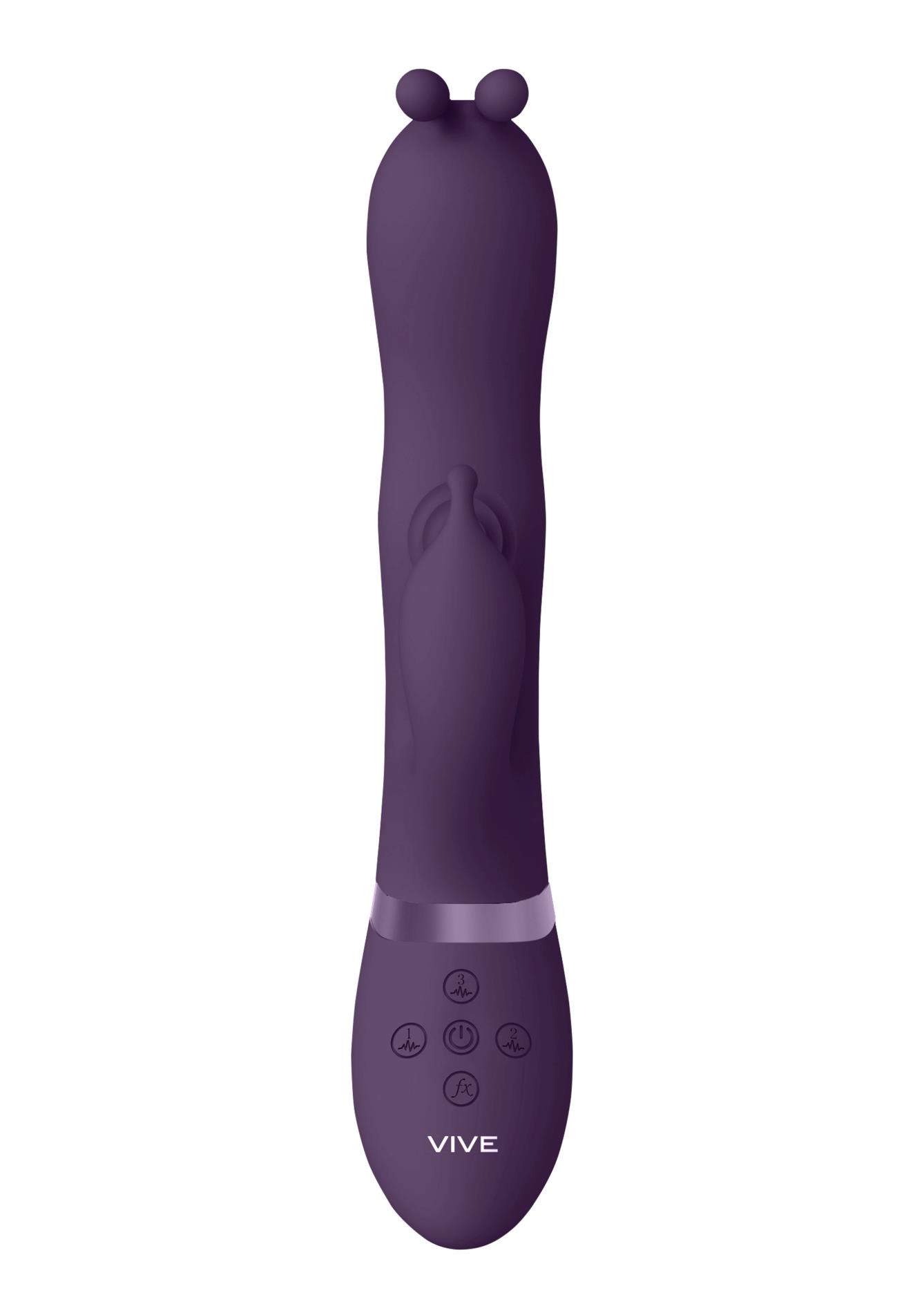 Gada - Vibrating Bunny Ear G-Spot Rabbit With Pulse Wave Shaft
