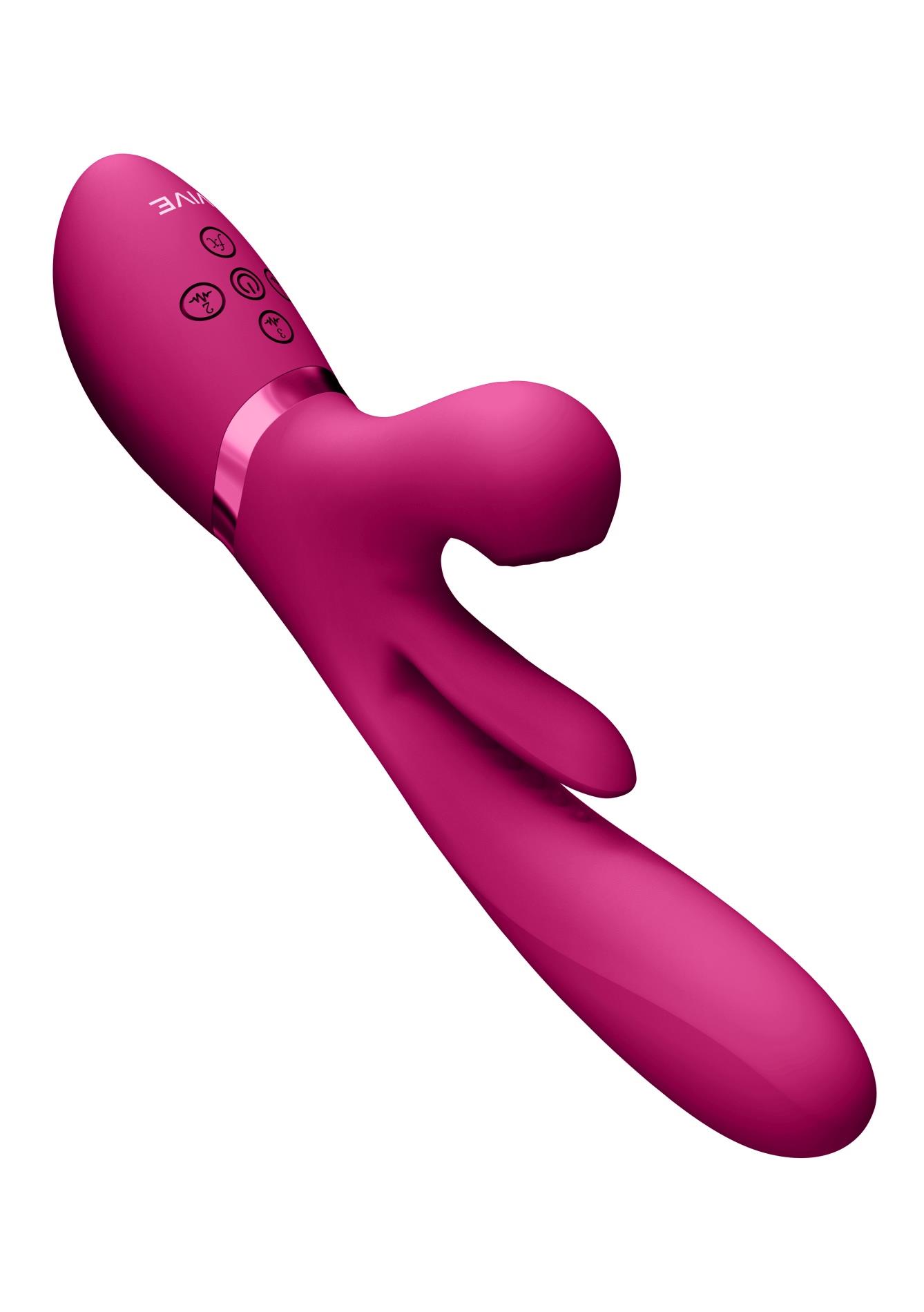 Kura - Thrusting G-Spot Vibrator With Flapping Tongue
