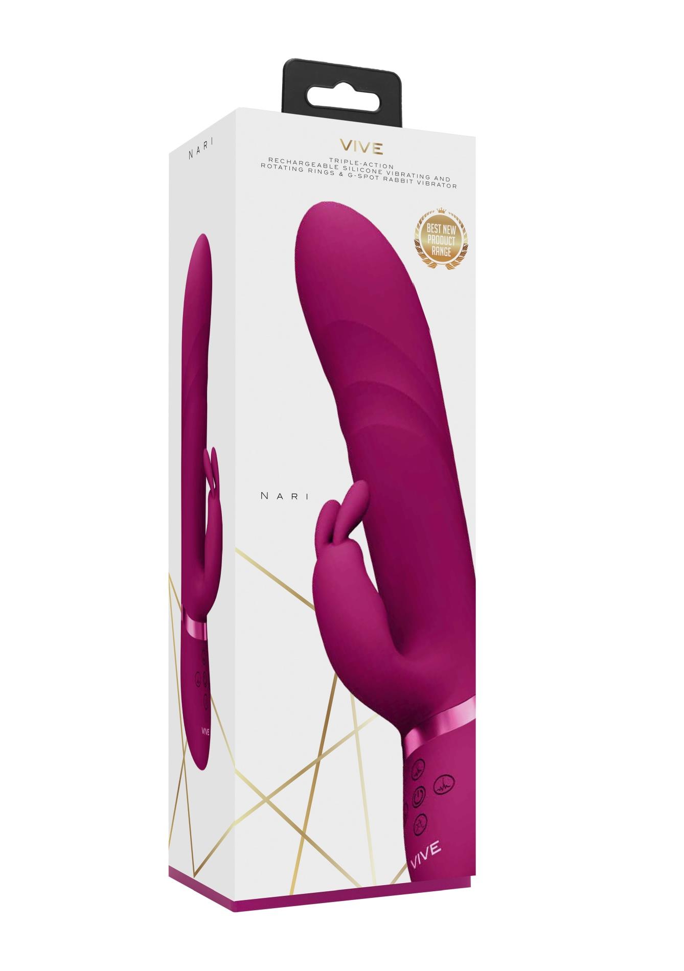 Nari - Vibrating And Rotating Beads, G-Spot Rabbit