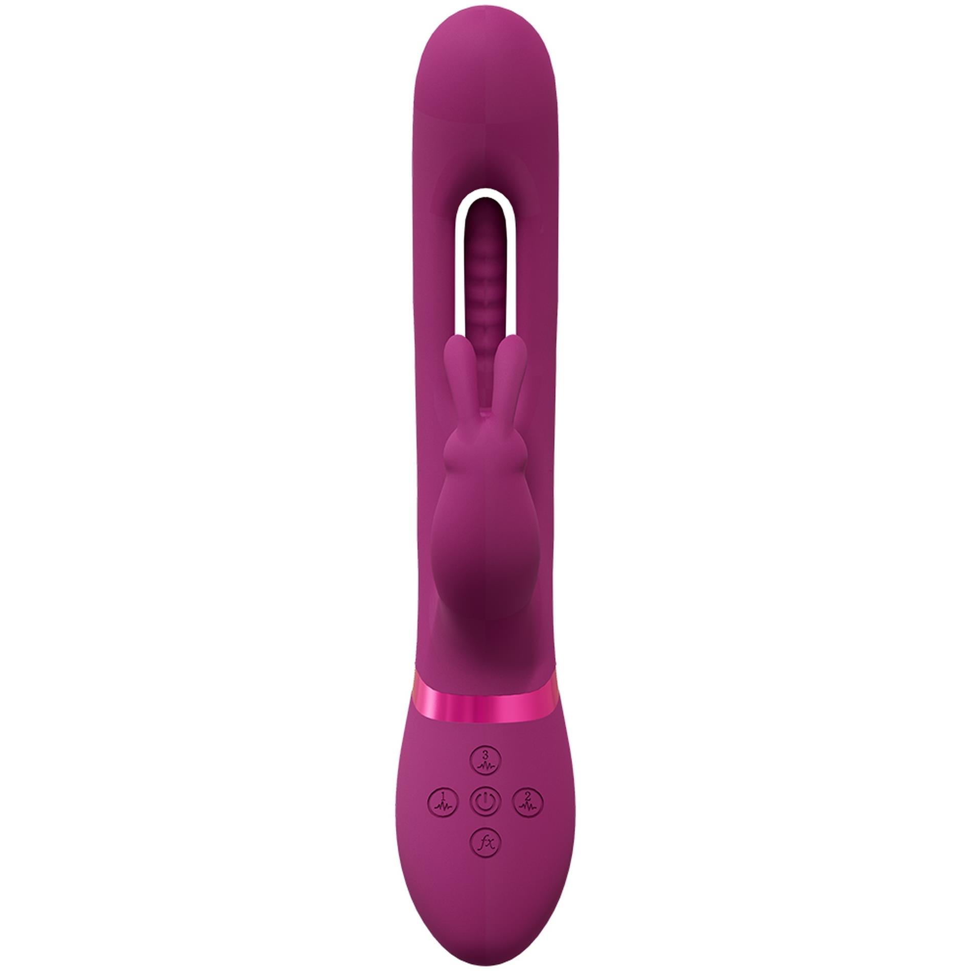 Mika - Triple Rabbit With G-Spot Flapping - Pink