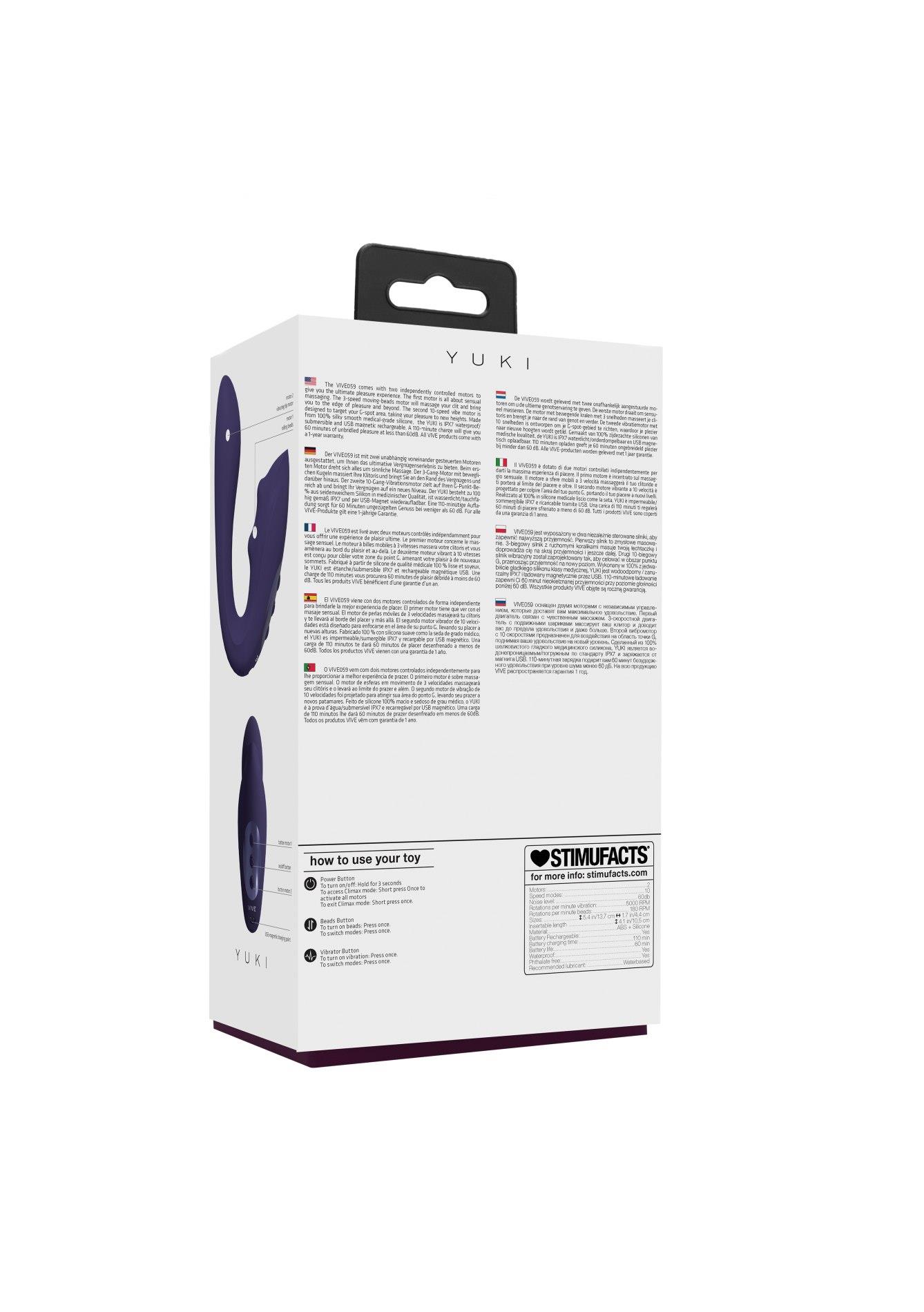 Vive - Yuki - Rechargeable Dual Motor - G-Spot Vibrator