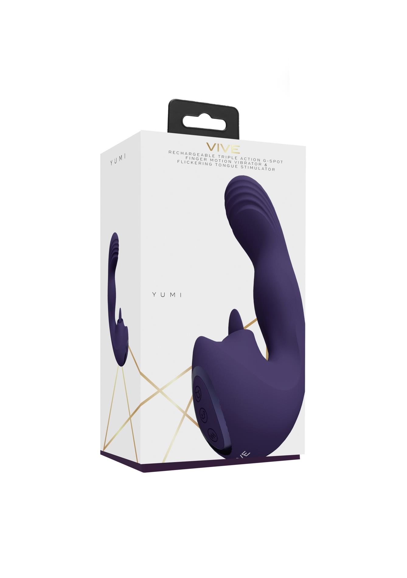Vive - Yumi - Rechargeable Triple Motor - G-Spot Finger Motion Vibrato