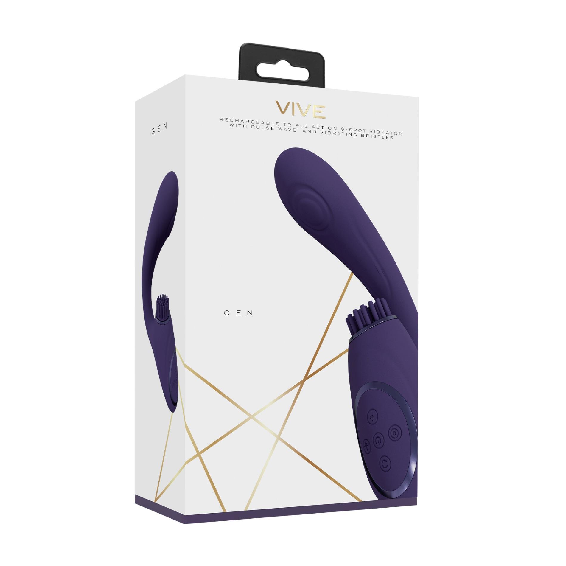 Gen - Rechargeable Triple Action G-Spot Vibrator With Pulse Wave