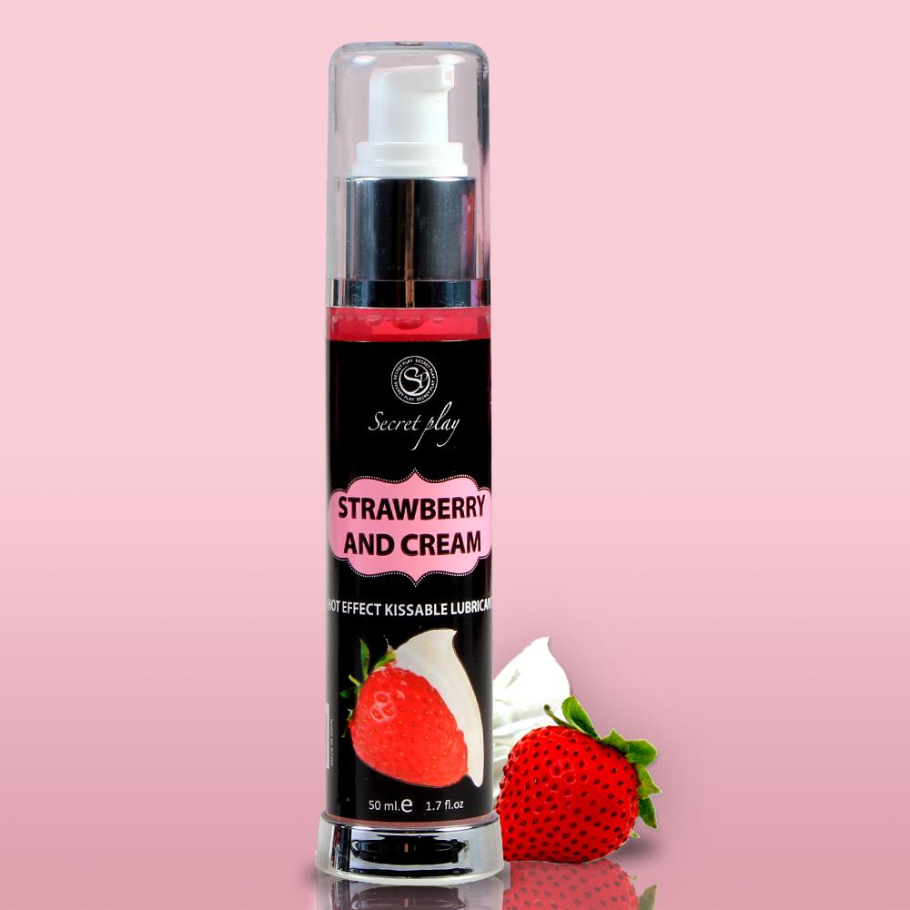 Strawberry & Cream Hot Effect Kissable Lubricant 50 Ml
