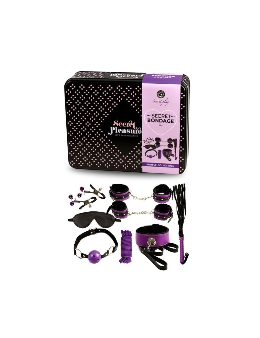 Secret Bondage - Set 8 Pcs Purple & Black