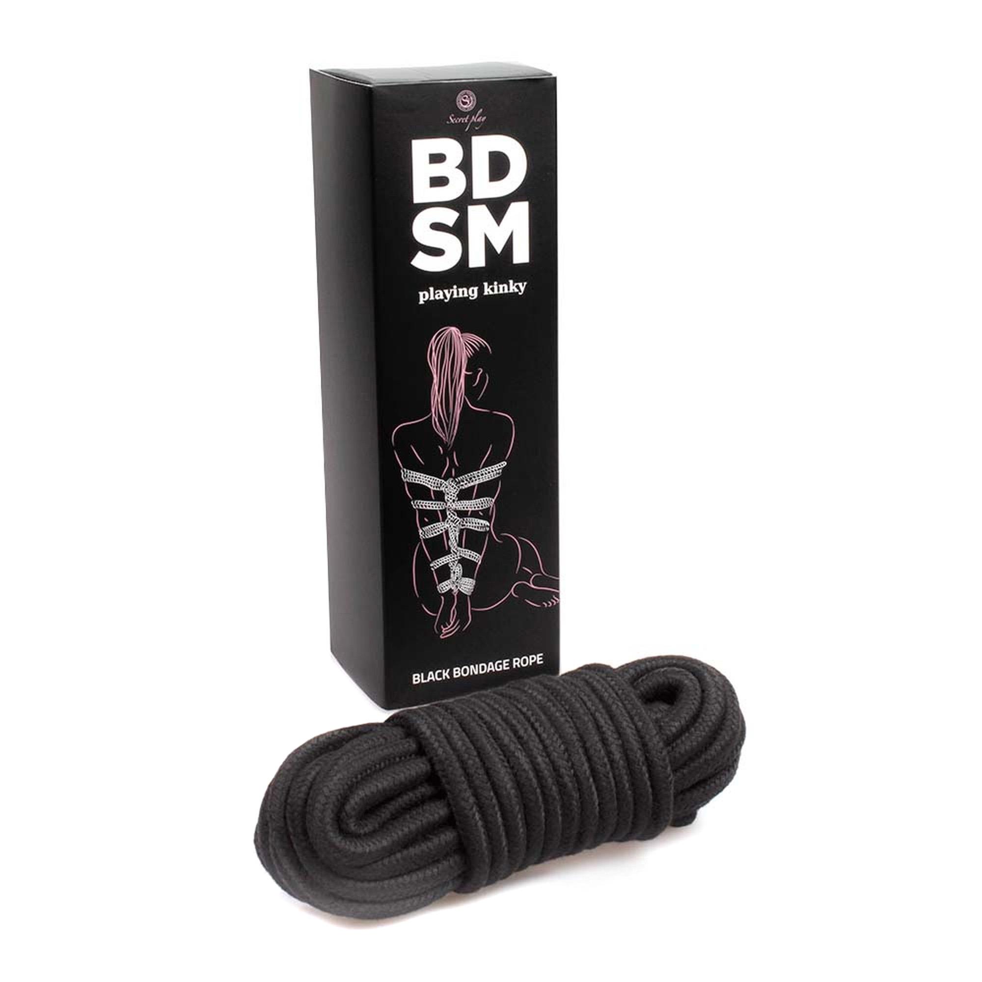 Wiązania-Black Bondage Rope Bdsm