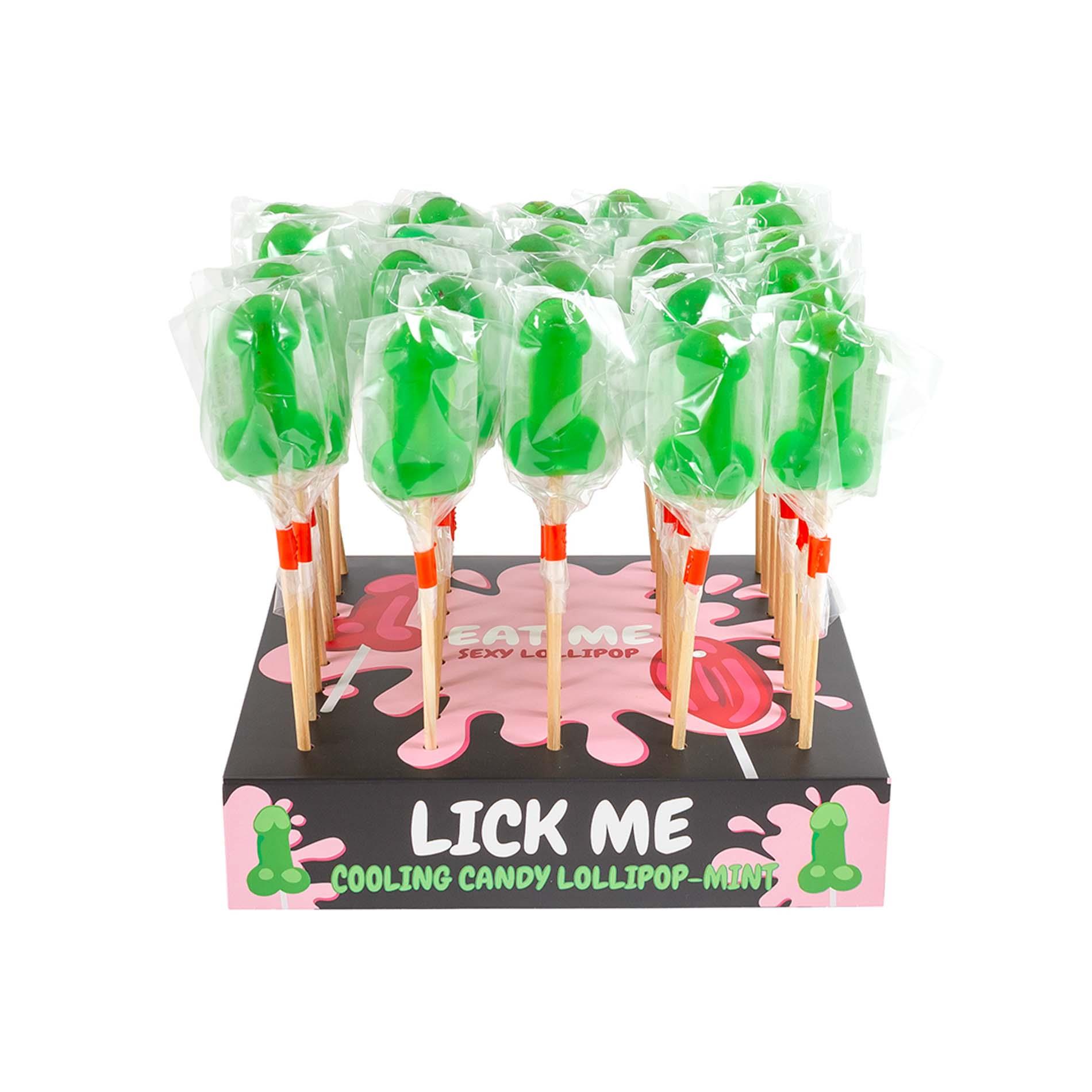 Mint Candy Penis Lollipop With Cooling Effect