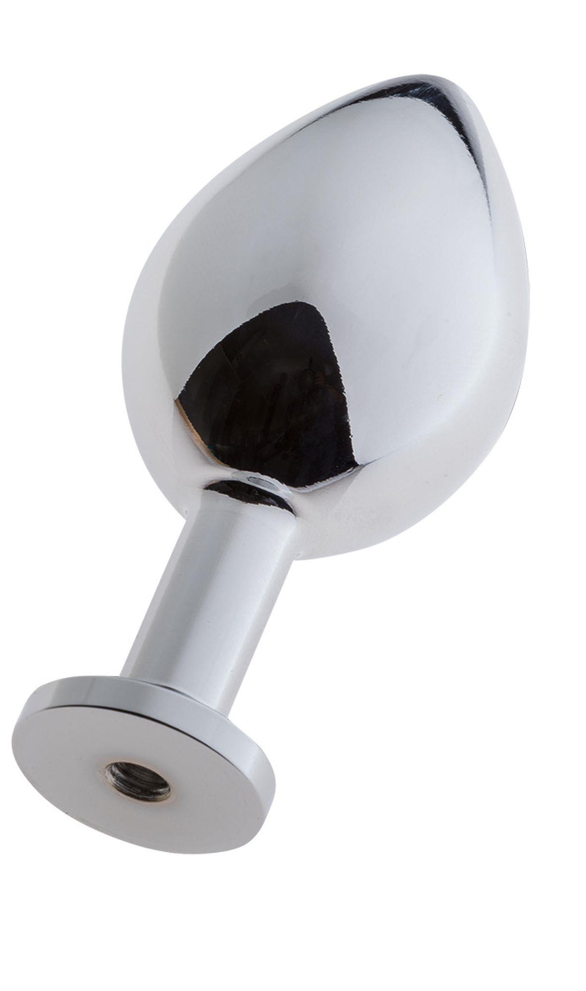 Malesation Alu-Plug With Suction Cup Medium, Chrome