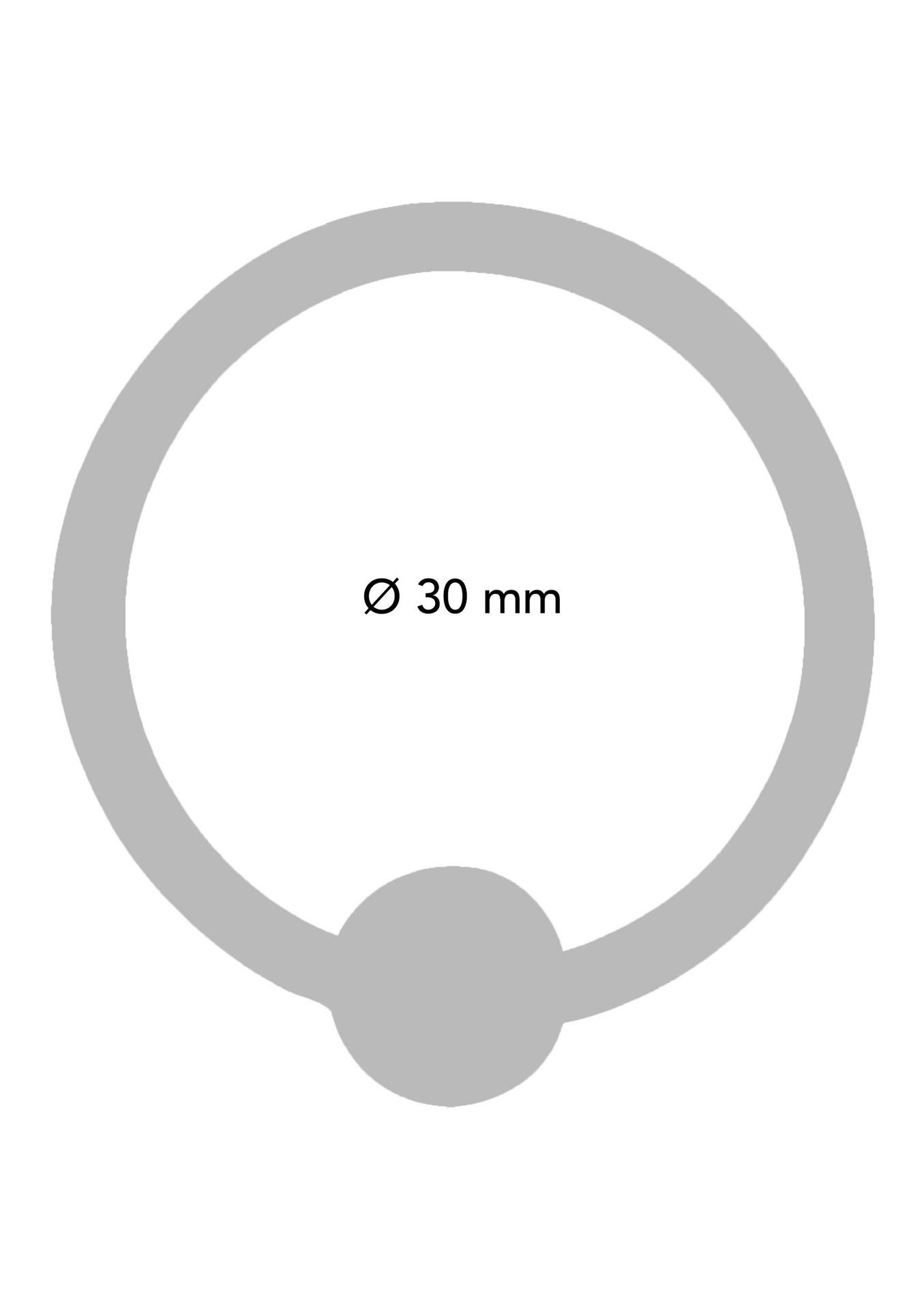 Acorn Ring 30 Mm Silver