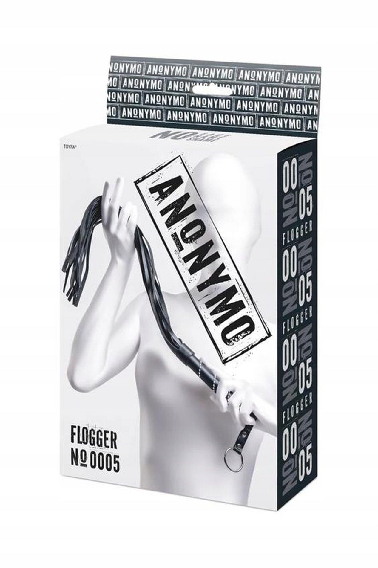 Anonymo Flogger, Pu Leather, Black, 64 Cm