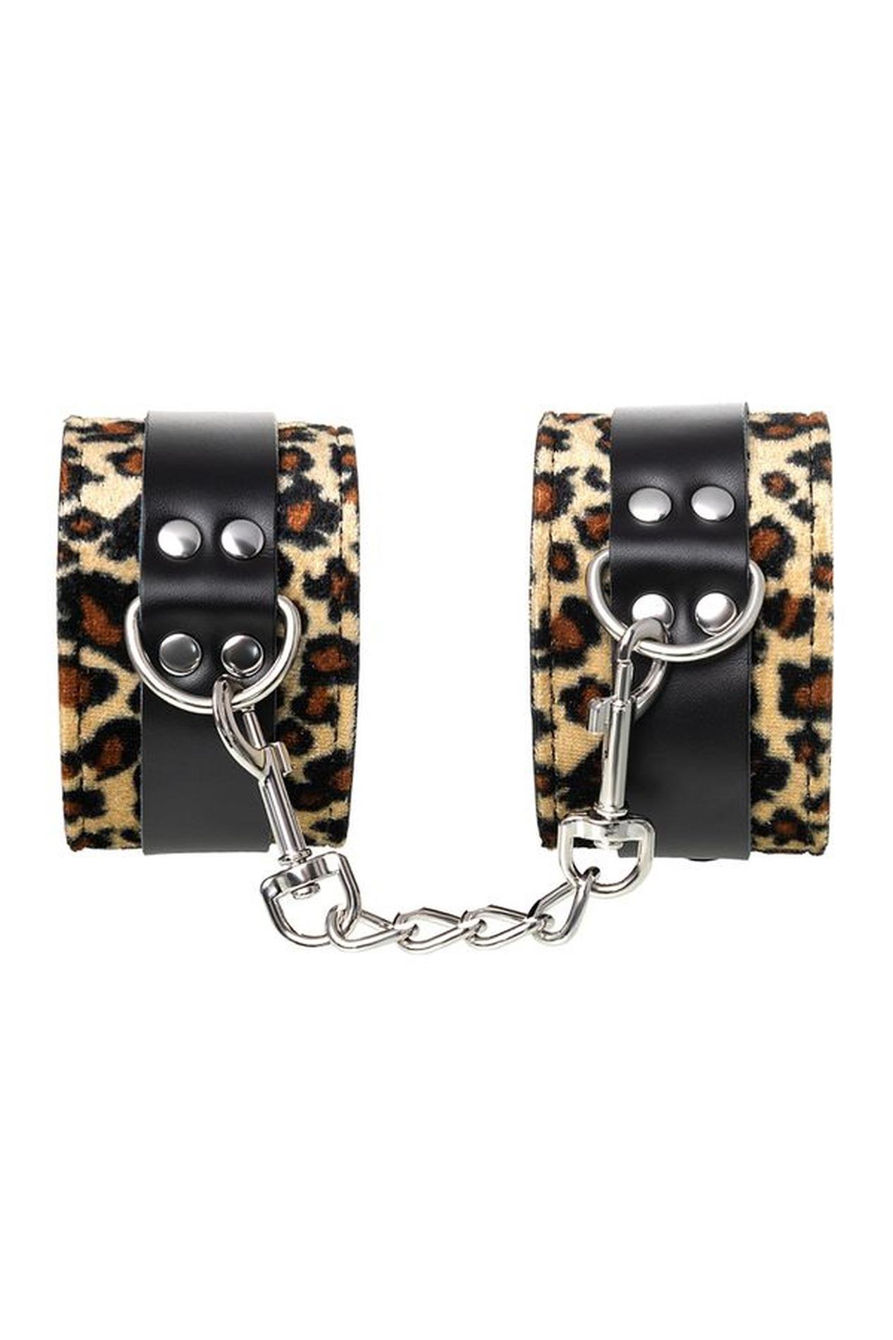 Anonymo Handcuffs, Pu Leather, Print, 27 Cm