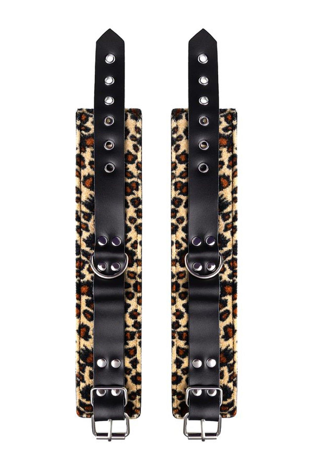 Anonymo Handcuffs, Pu Leather, Print, 27 Cm