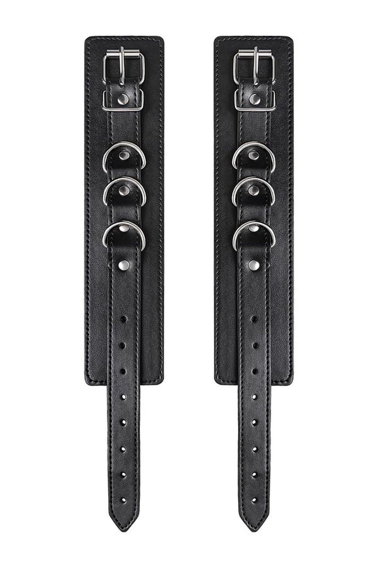 Anonymo Handcuffs, Pu Leather, Black, 26.5 Cm