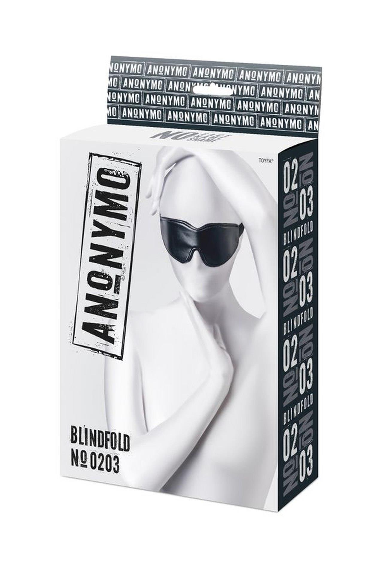 Anonymo Mask, Pu Leather, Black, 26.5 Cm