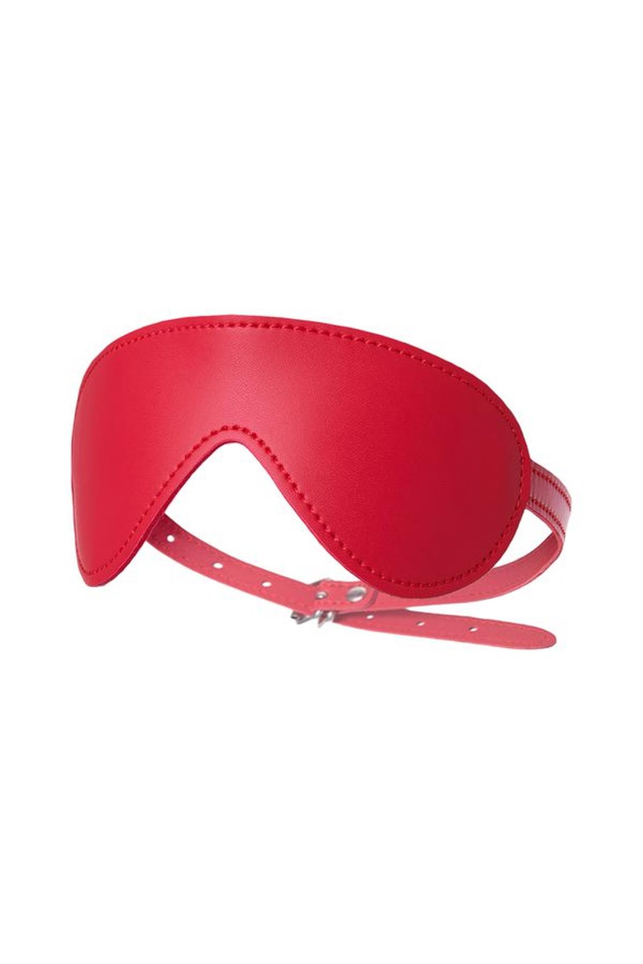 Anonymo Mask, Pu Leather, Red, 65 Cm