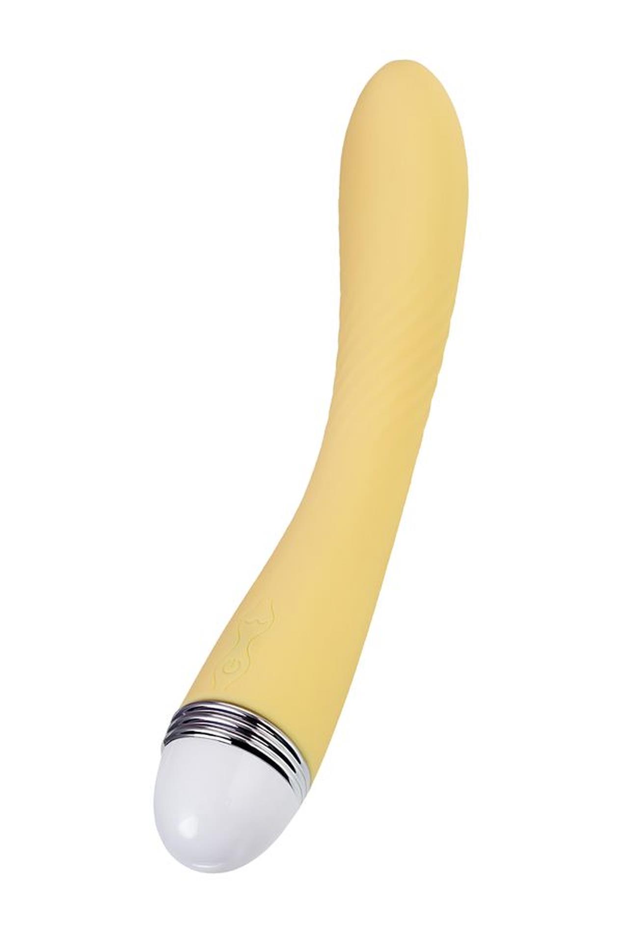 Vibrator Flovetta By Toyfa Calla, Silicone, Yellow, 22 Cm